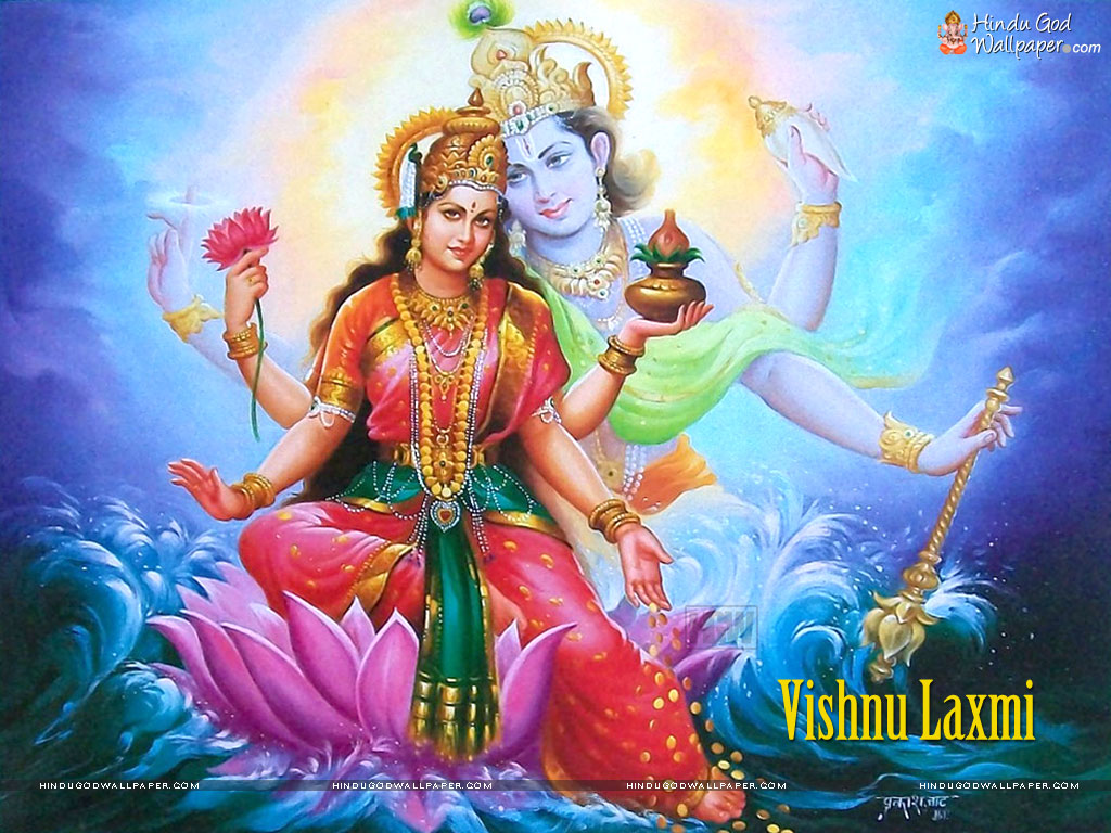 Lord Vishnu and Maa Laxmi of god