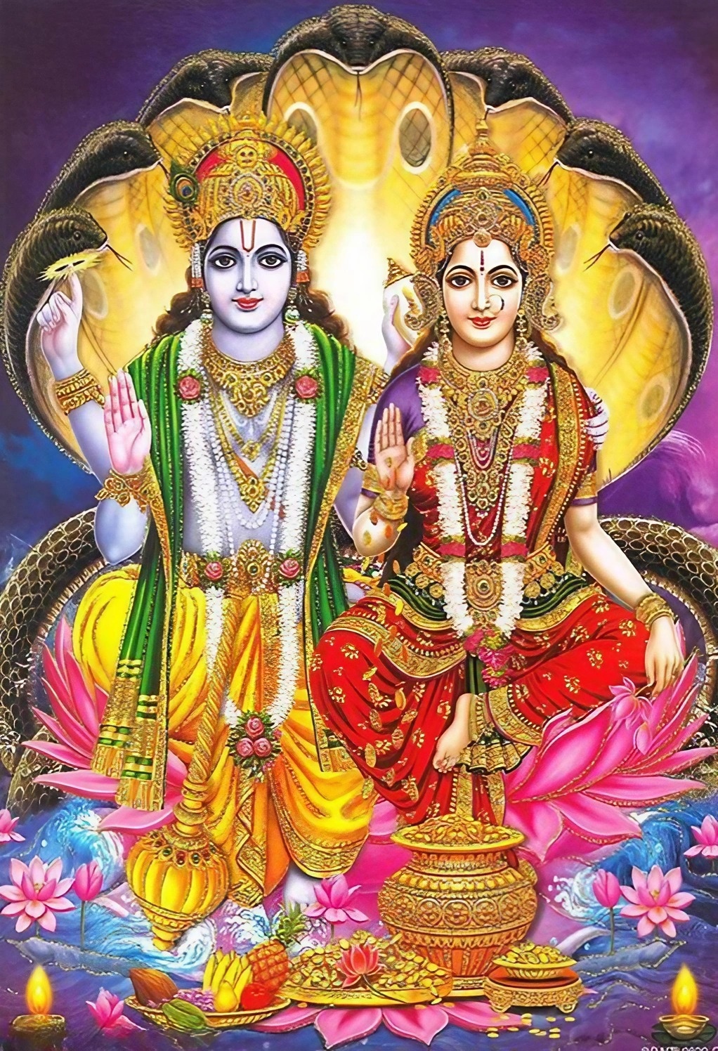 Laxmi Narayan Photo Vishnu Wallpaper Download