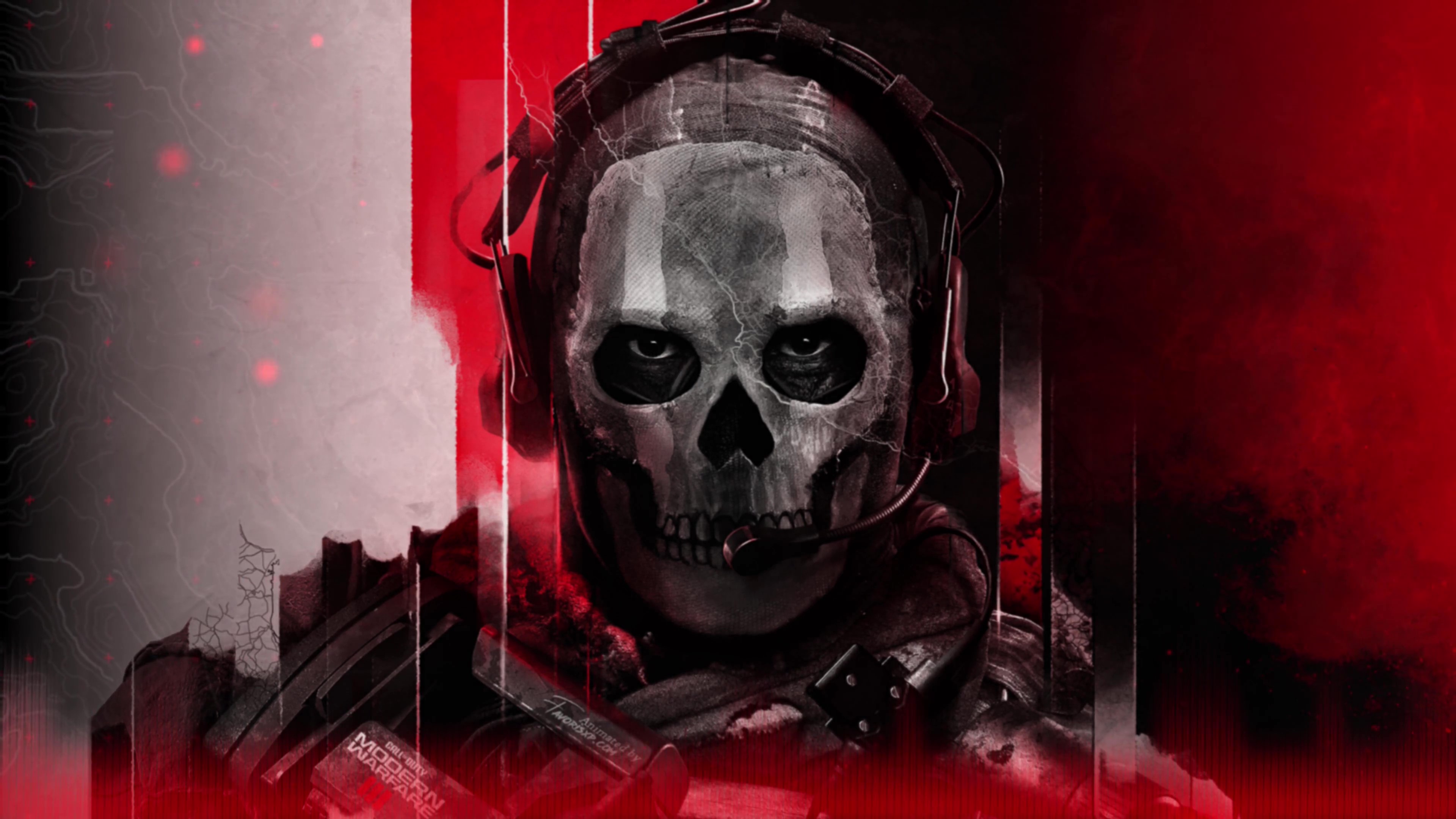 Ghost MW3 2023 Animated Wallpaper