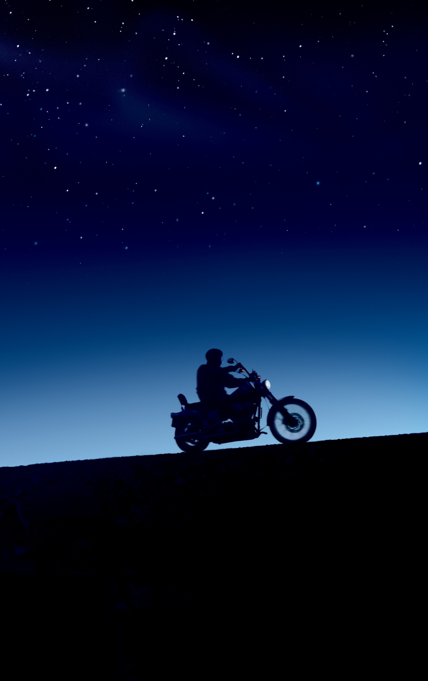 Download wallpaper 840x1336 evening, bike ride, silhouette, sunset, iphone 5, iphone 5s, iphone 5c, ipod touch, 840x1336 HD background, 23051