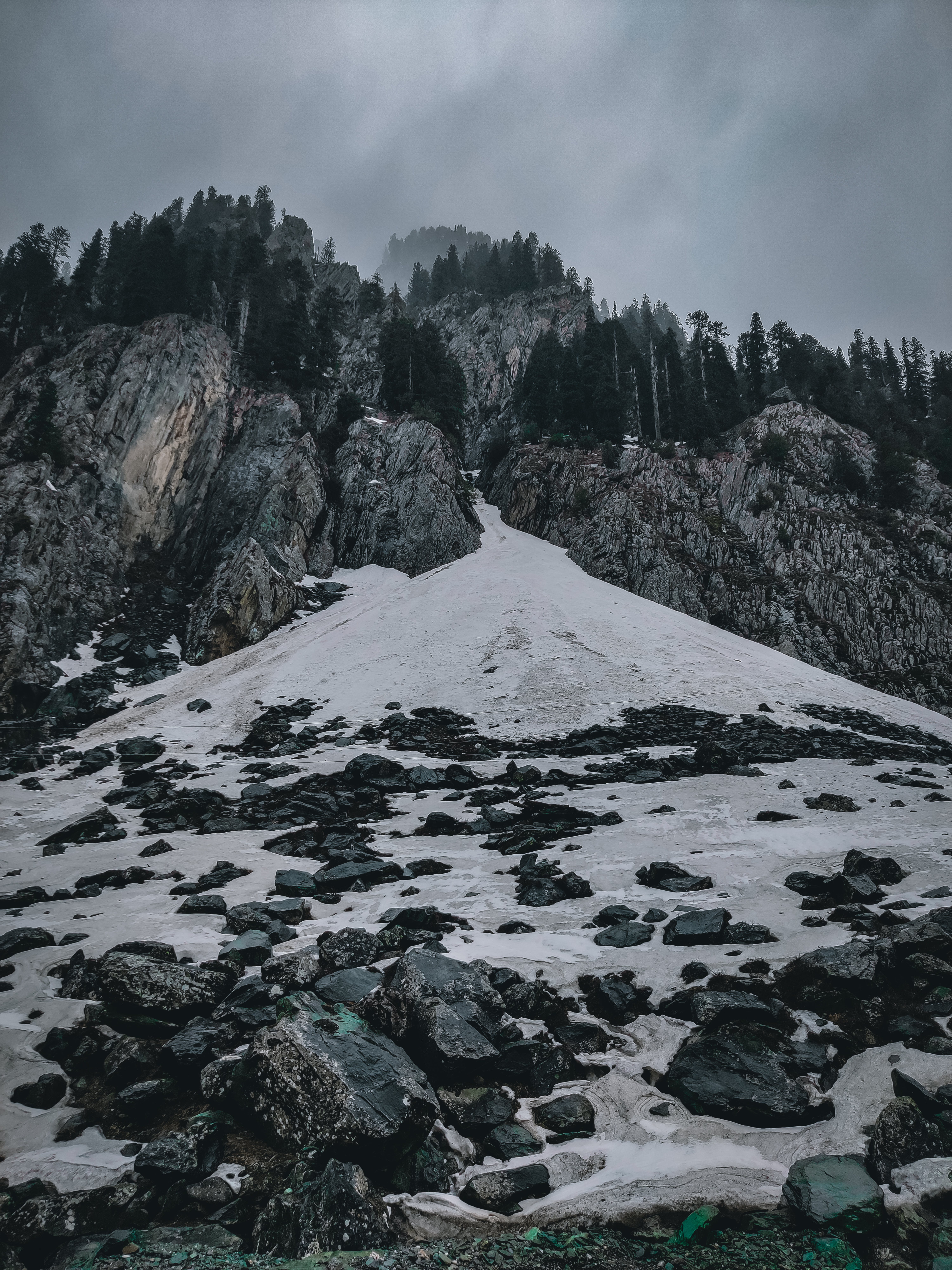 Mountains behind Snow · Free