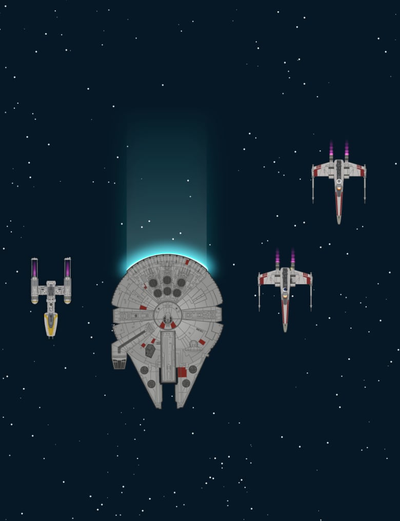 The original Star Wars told in a single epic image