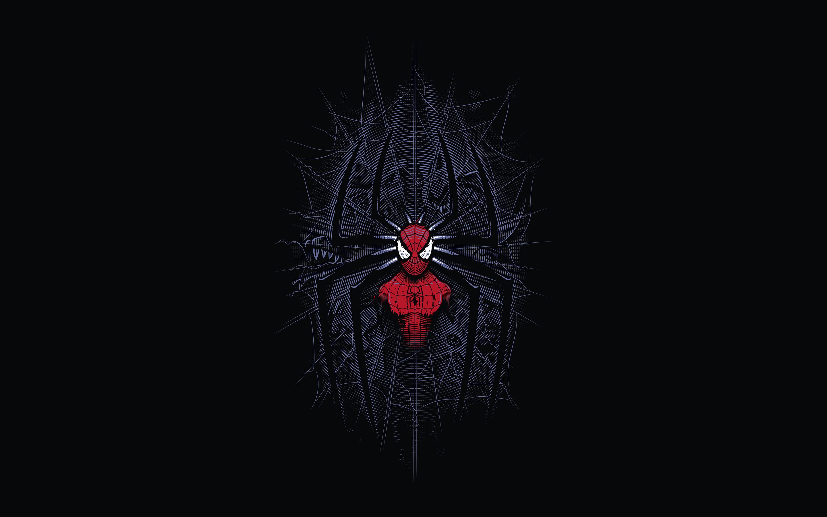 Spiderman Minimalist Digital Art 4k In 2880x1800 Resolution. Marvel wallpaper, Spiderman, Spongebob wallpaper