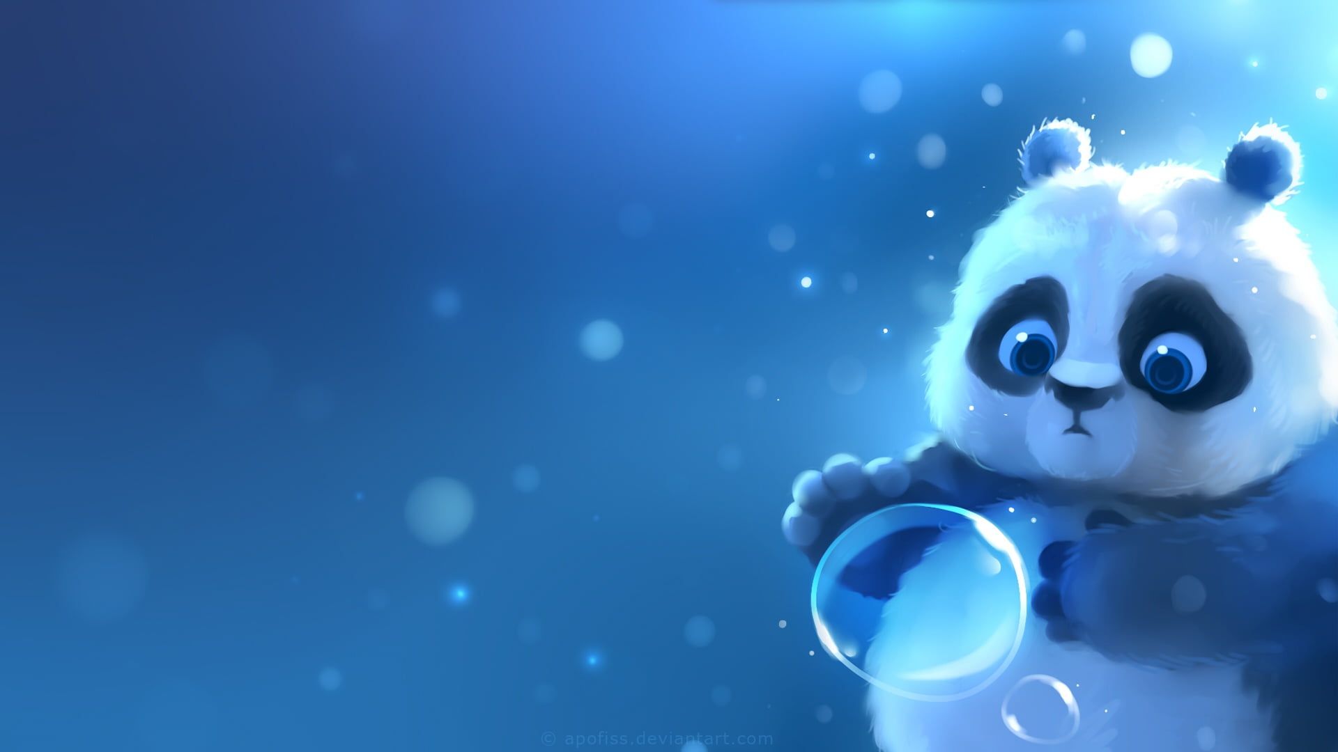 panda illustration #Panda #bubble by Apofiss P #wallpaper #hdwallpaper #desktop. Cute panda wallpaper, Panda illustration, Panda wallpaper