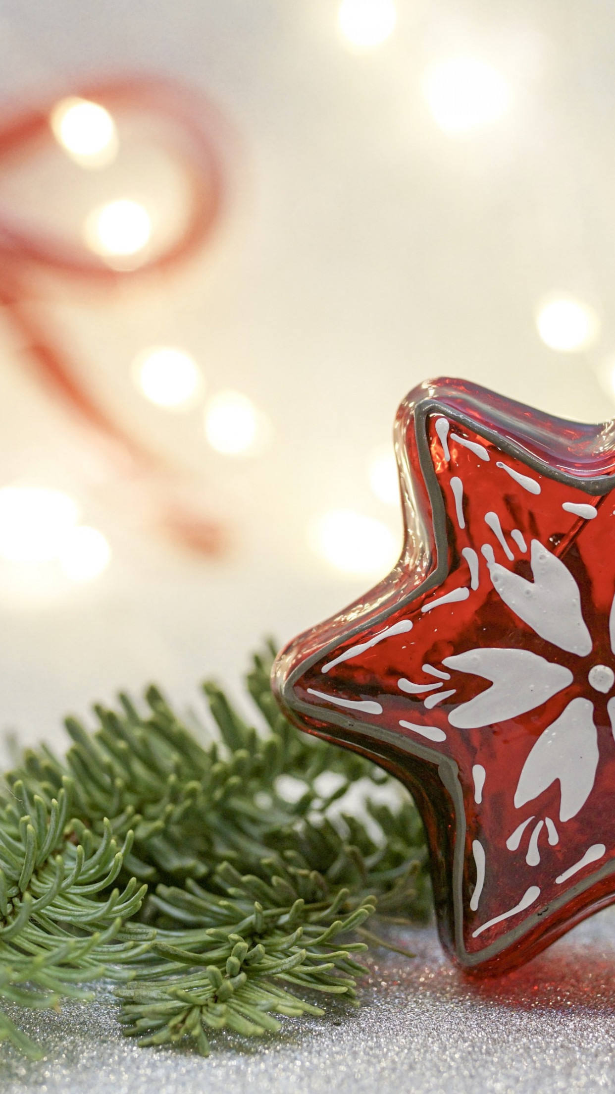 Download wallpaper: Christmas decorations 1242x2208