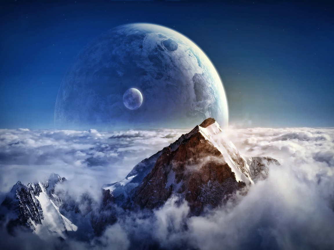 Winter Landscape Fantasy 1152 x 864 Wallpaper