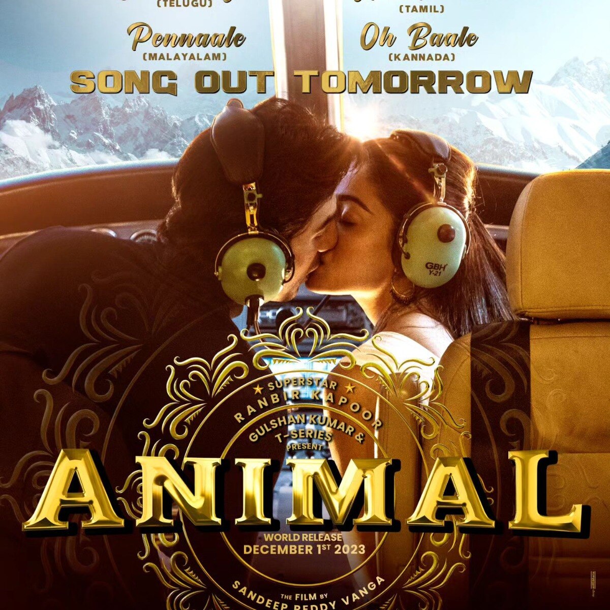 Ranbir Kapoor, Rashmika lock lips in 'Animal' poster, new song to release tomorrow