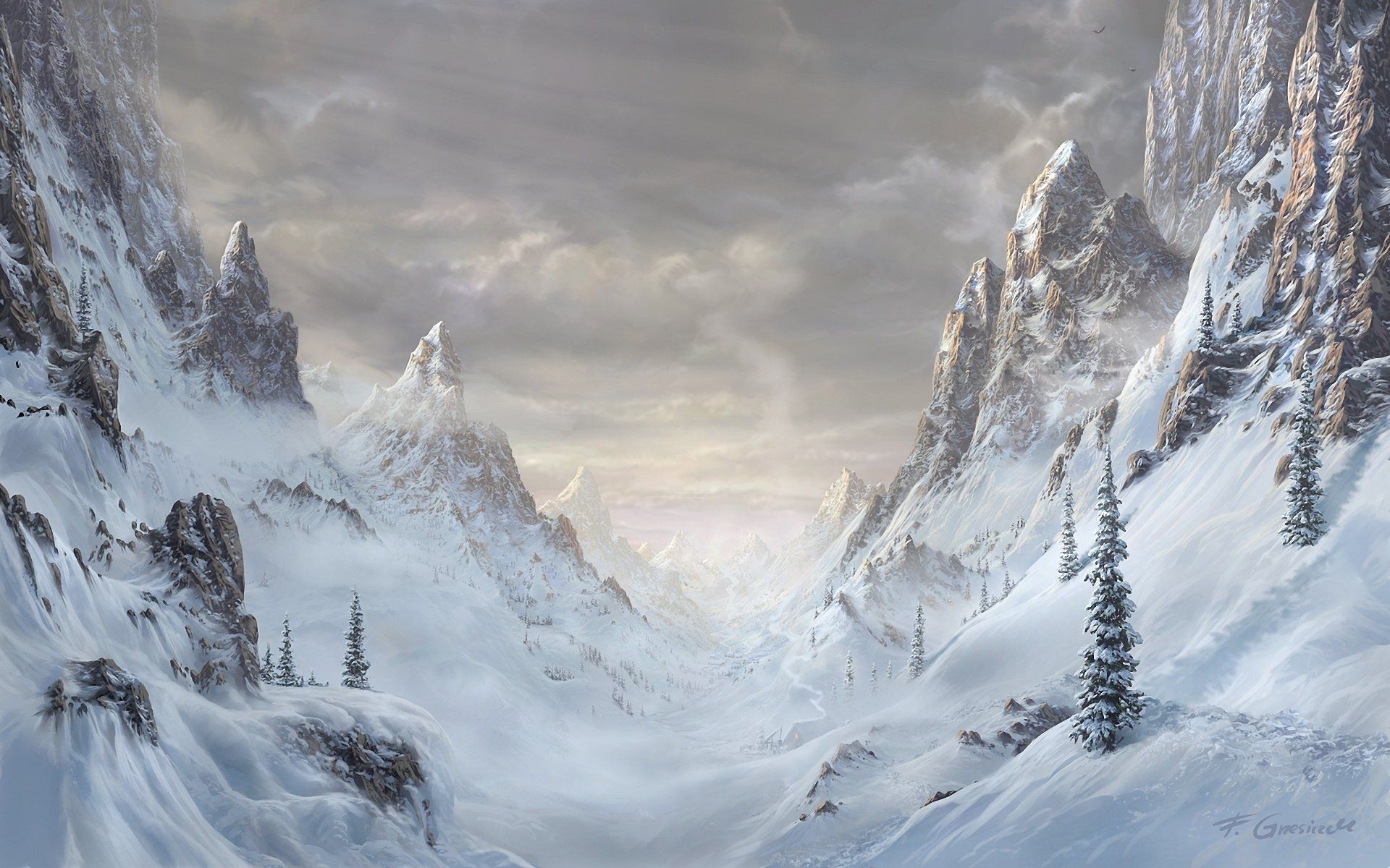 winter mountain amazing. Winter landscape, Fantasy landscape, Forest art