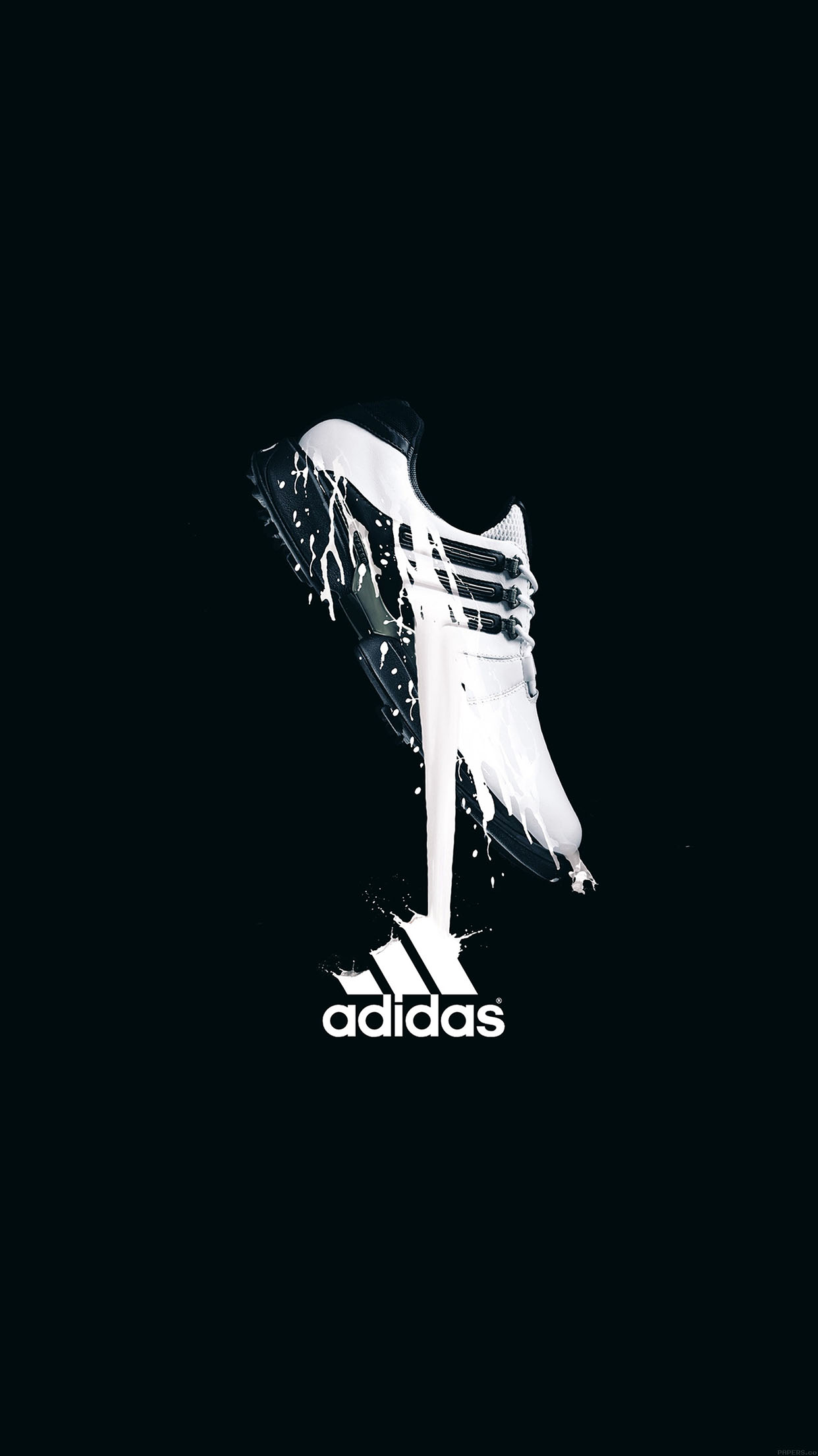 Wallpaper Adidas Black Logo Sports
