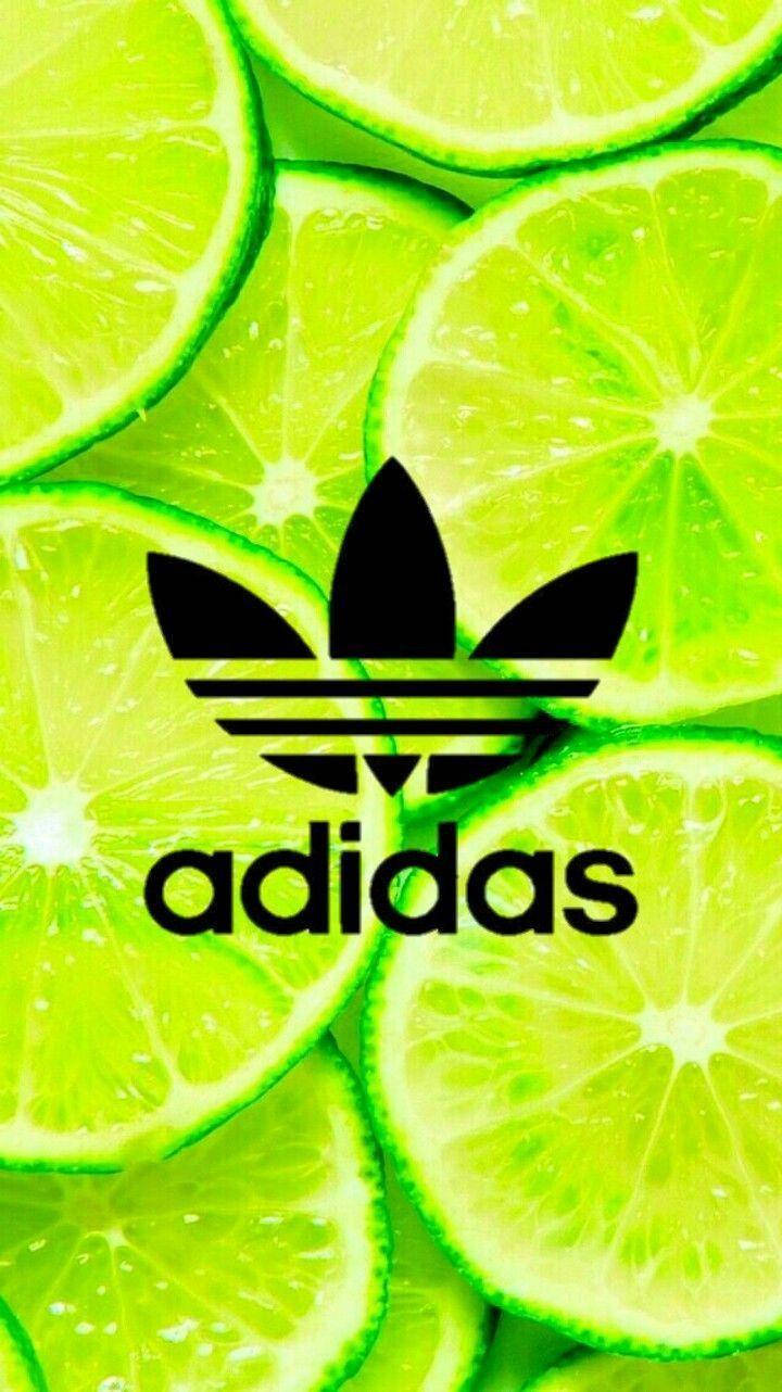 Download Cool Green Adidas Logo Wallpaper