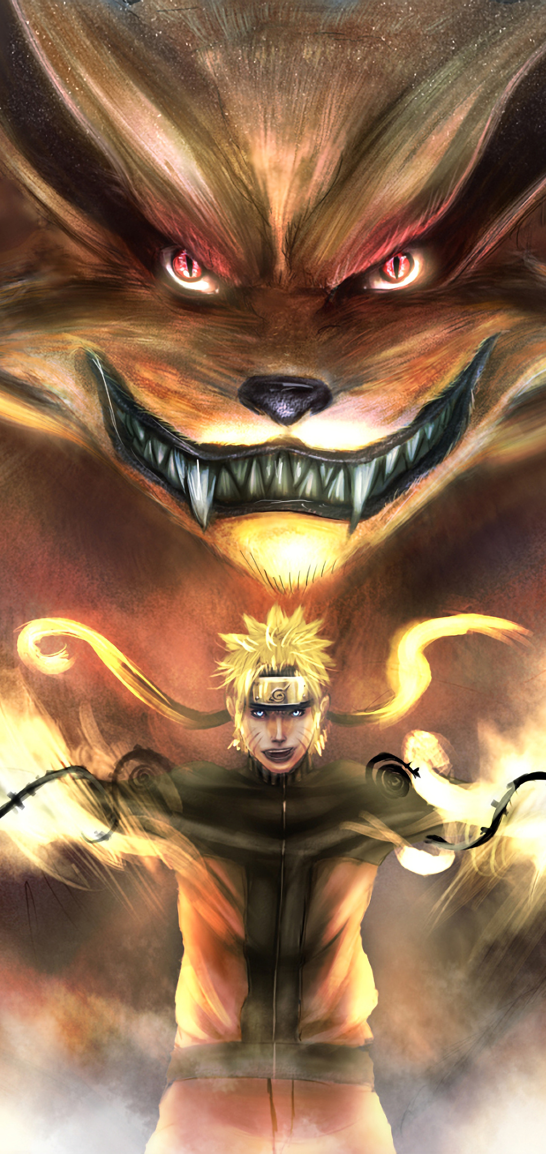 Naruto And Kurama 4k One Plus 6, Huawei p20, Honor view 10, Vivo y85, Oppo f7, Xiaomi Mi A2 , HD 4k Wallpaper, Image, Background, Photos and Picture