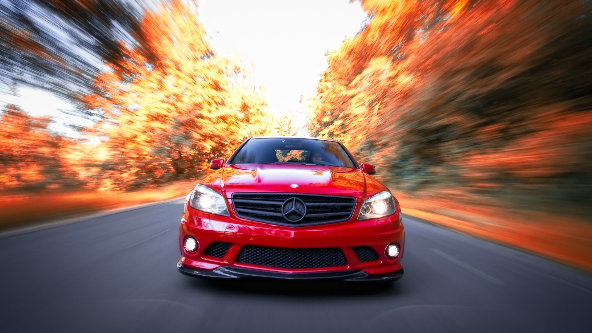 HD desktop wallpaper: Mercedes Benz C63