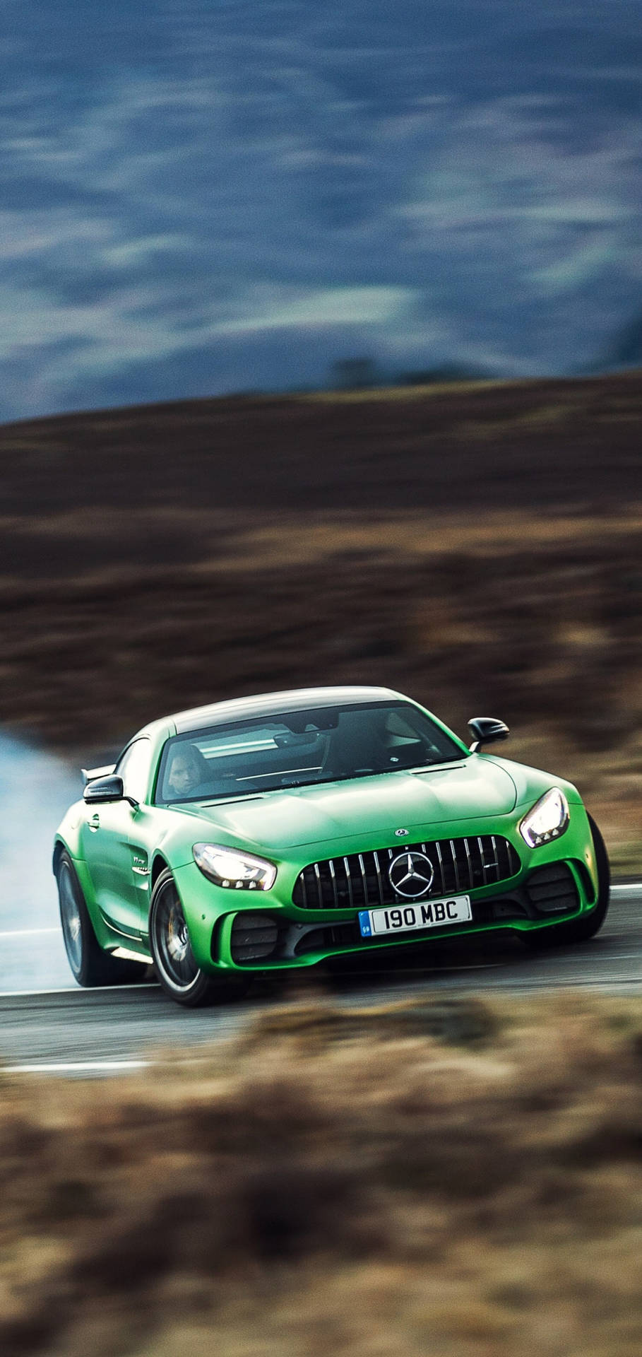 Download Green Mercedes Amg Racing iPhone Wallpaper