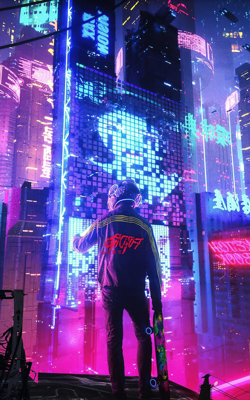 Sci Fi Cyberpunk Phone Wallpaper