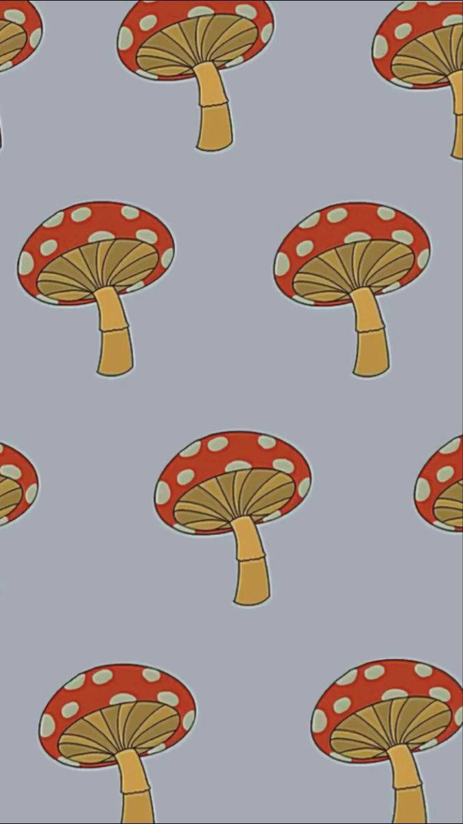 Download Pattern Mushroom Aesthetic Wallpaper