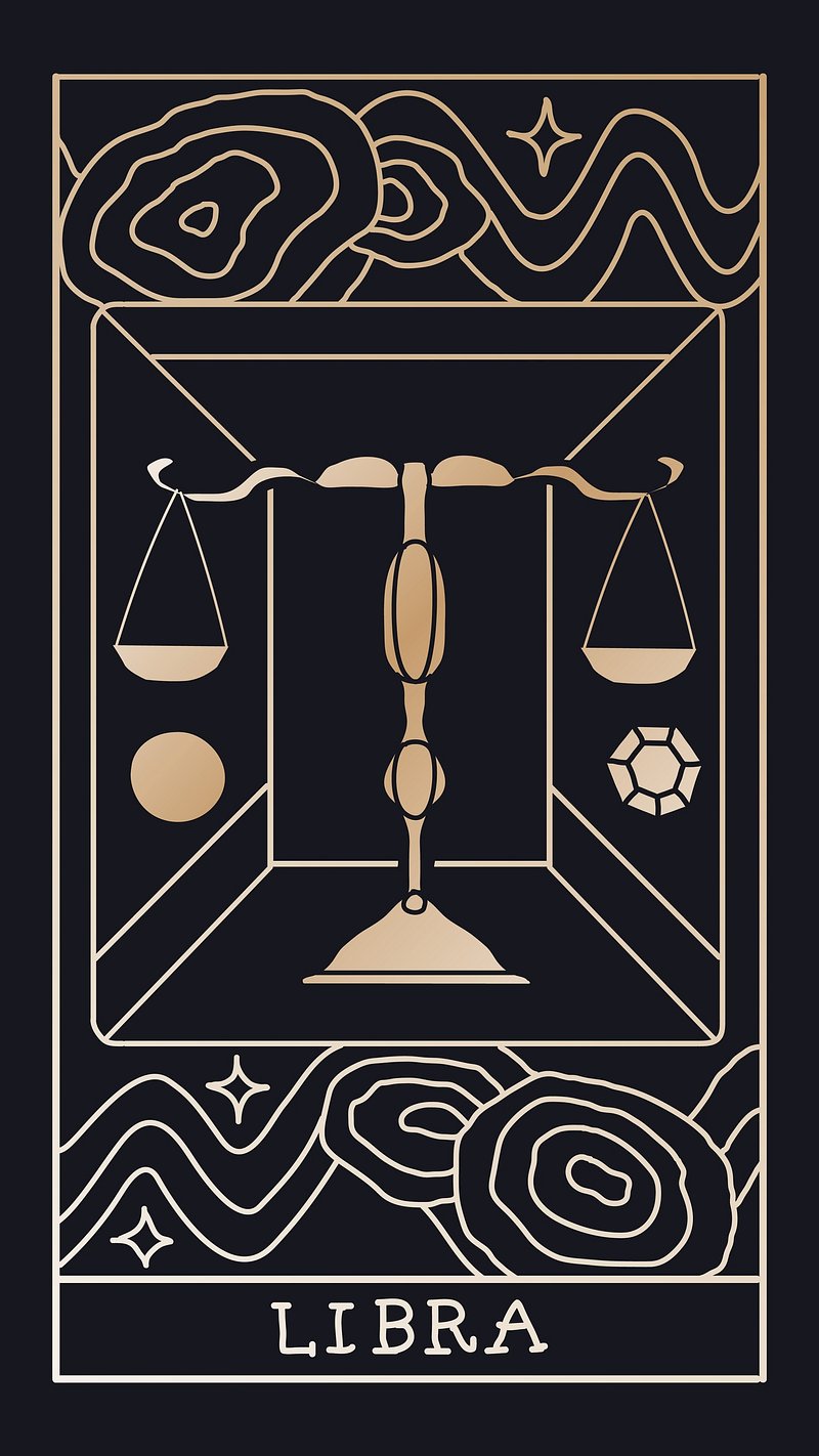 Libra zodiac Samsung phone wallpaper,. Free PSD Illustration
