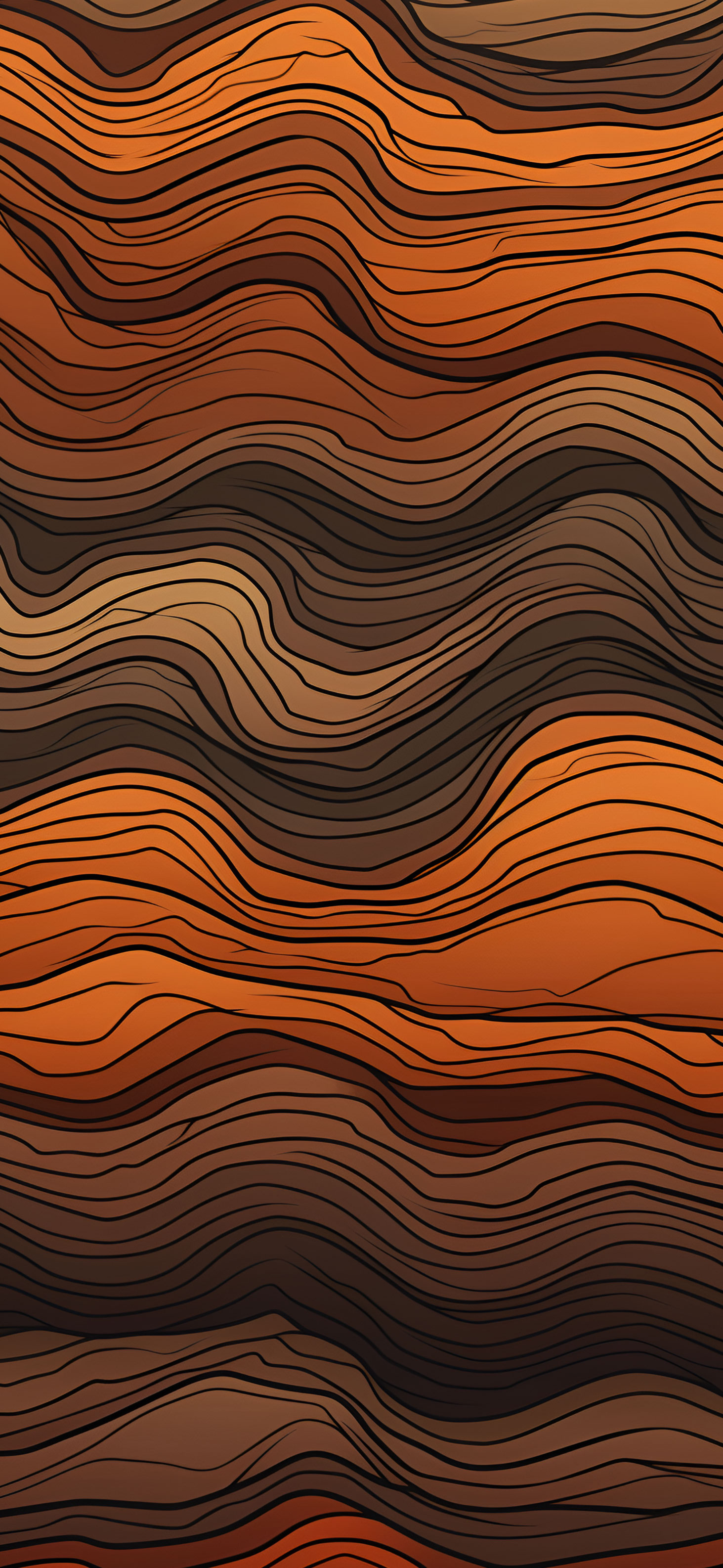 Aesthetic Brown Lines Wallpaper