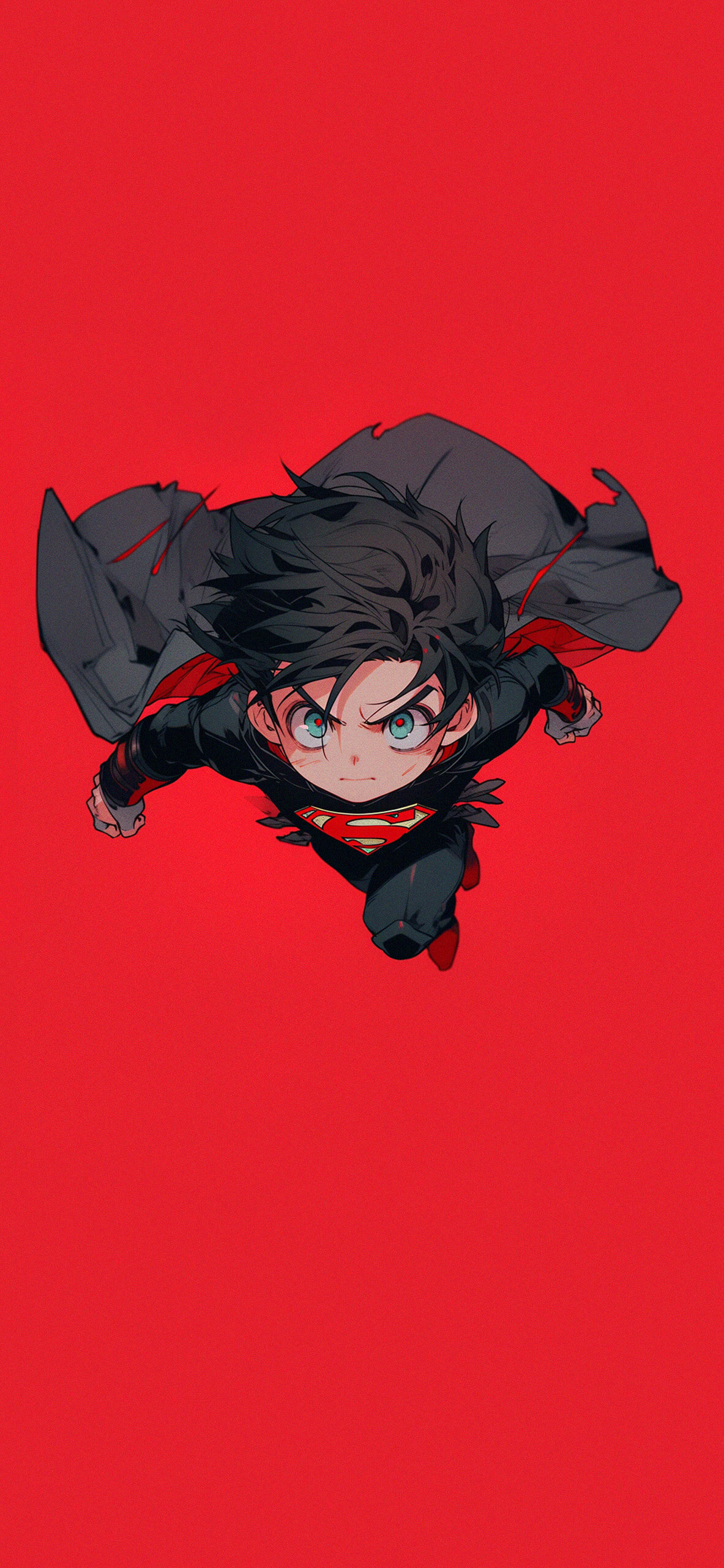 Anime Superman Red: Cool DC Wallpaper