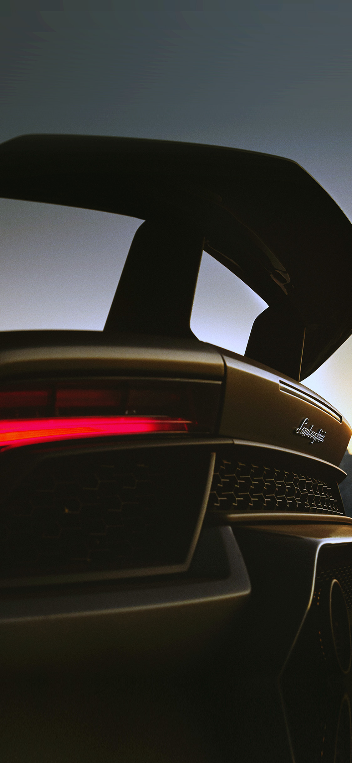 Lamborghini Car Dark Art Illustration