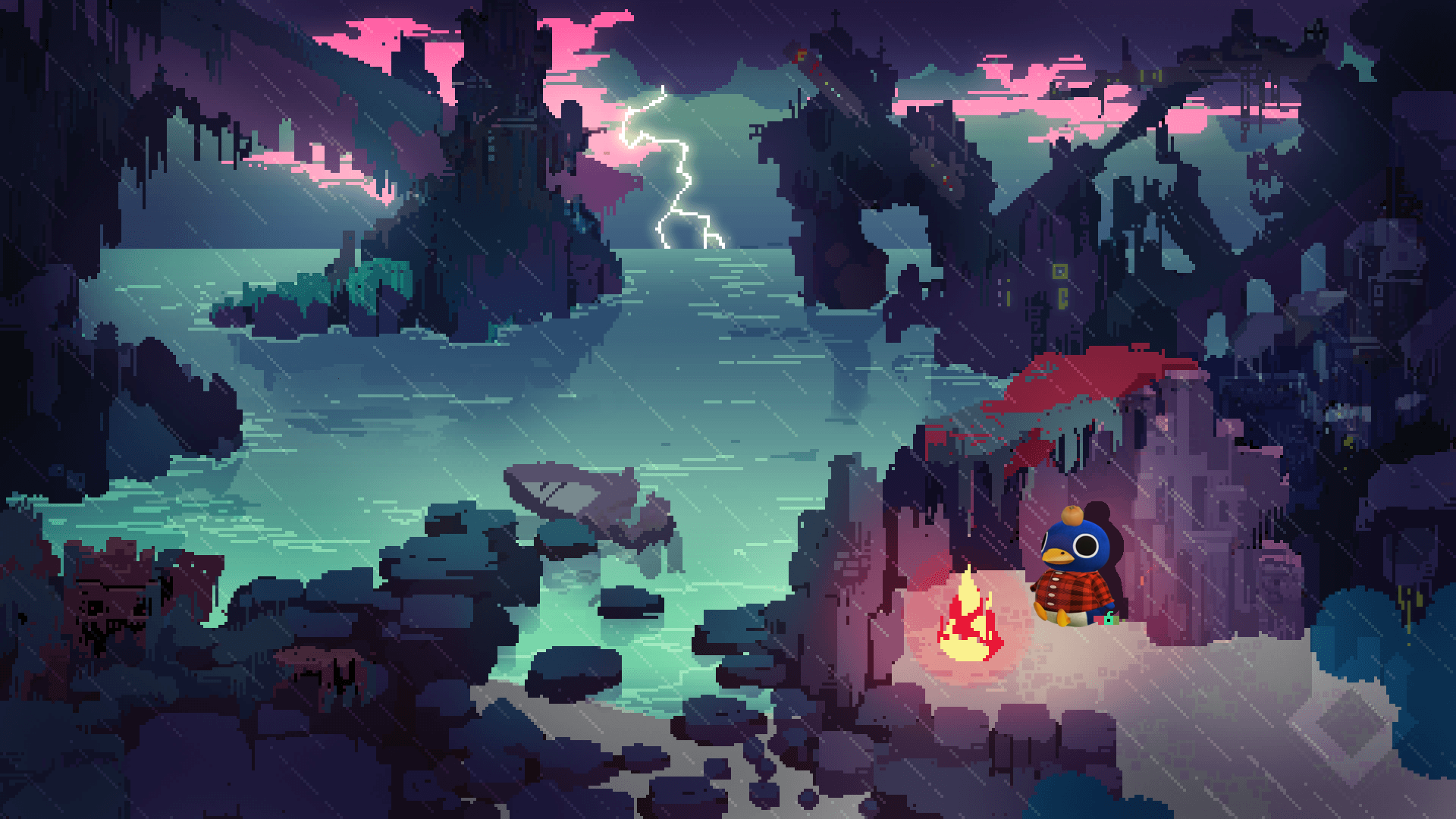 I've just found this old hyper light drifter wallpaper