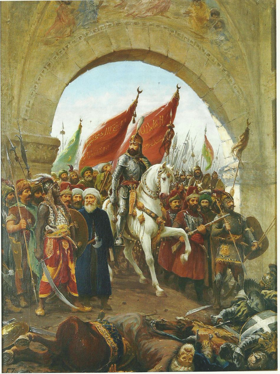 Mehmed II, Entering Constantinople Painting By Fausto Zonaro (1854 1929) Happy 561 Year Of. Fall Of Constantinople, Ottoman Empire, Mehmed The Conqueror