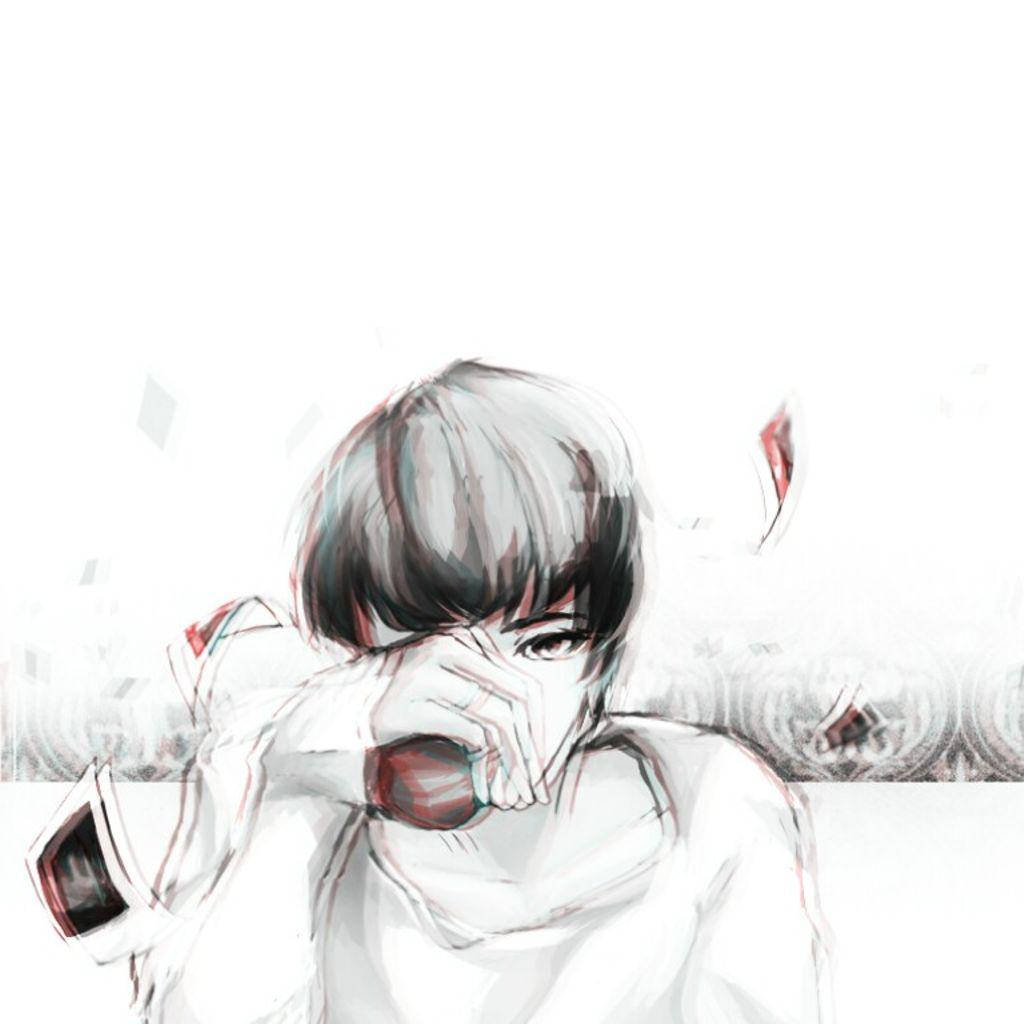 Download BTS Anime Blurry Wallpaper