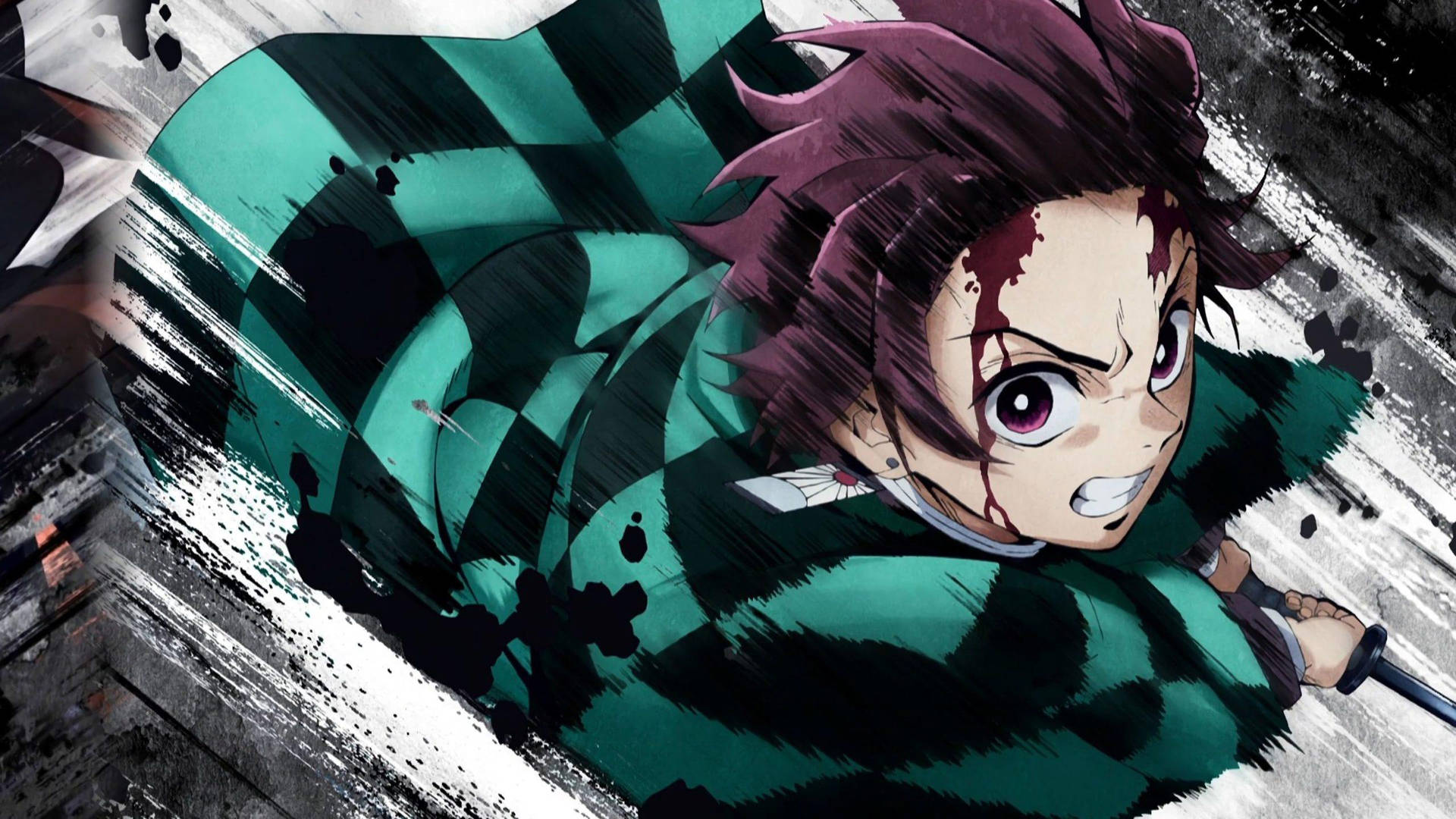 Download Demon Slayer Tanjiro Blurry Wallpaper