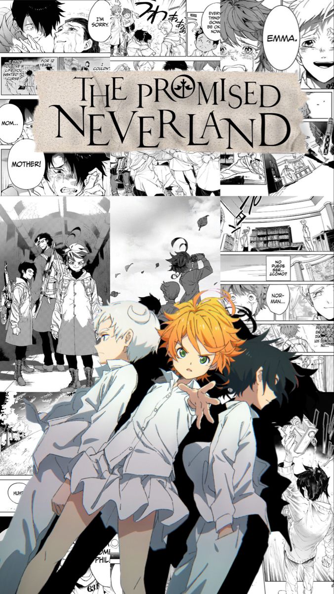 The promised neverland manga poster. Neverland, Neverland art, Cute anime wallpaper