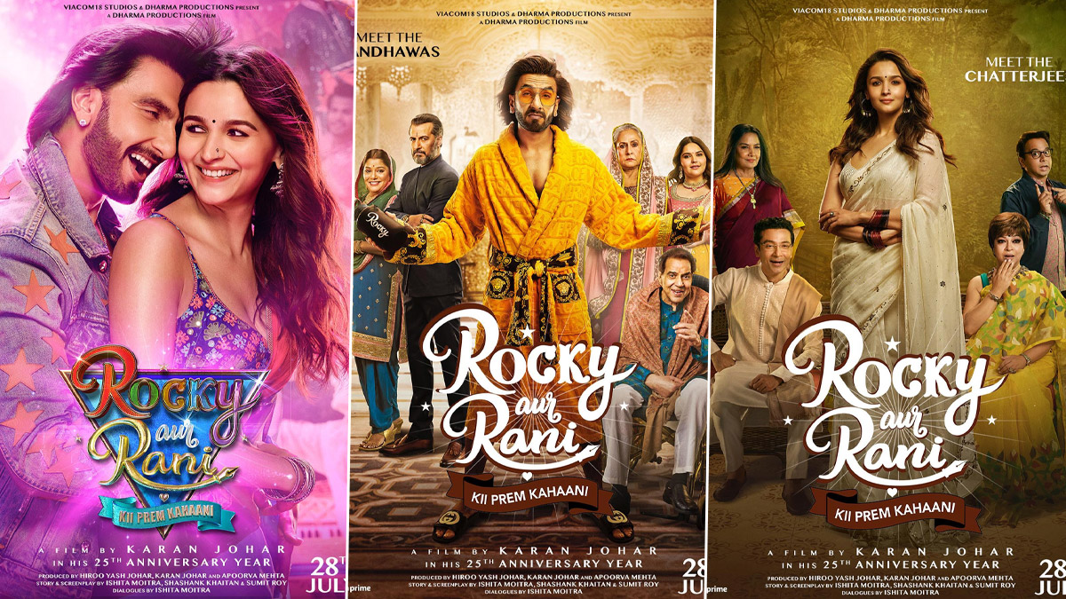 Rocky Aur Rani Kii Prem Kahaani: Makers Drop New Posters From Ranveer Singh–Alia Bhatt's Upcoming Rom Com And They Are Simply Fabulous!