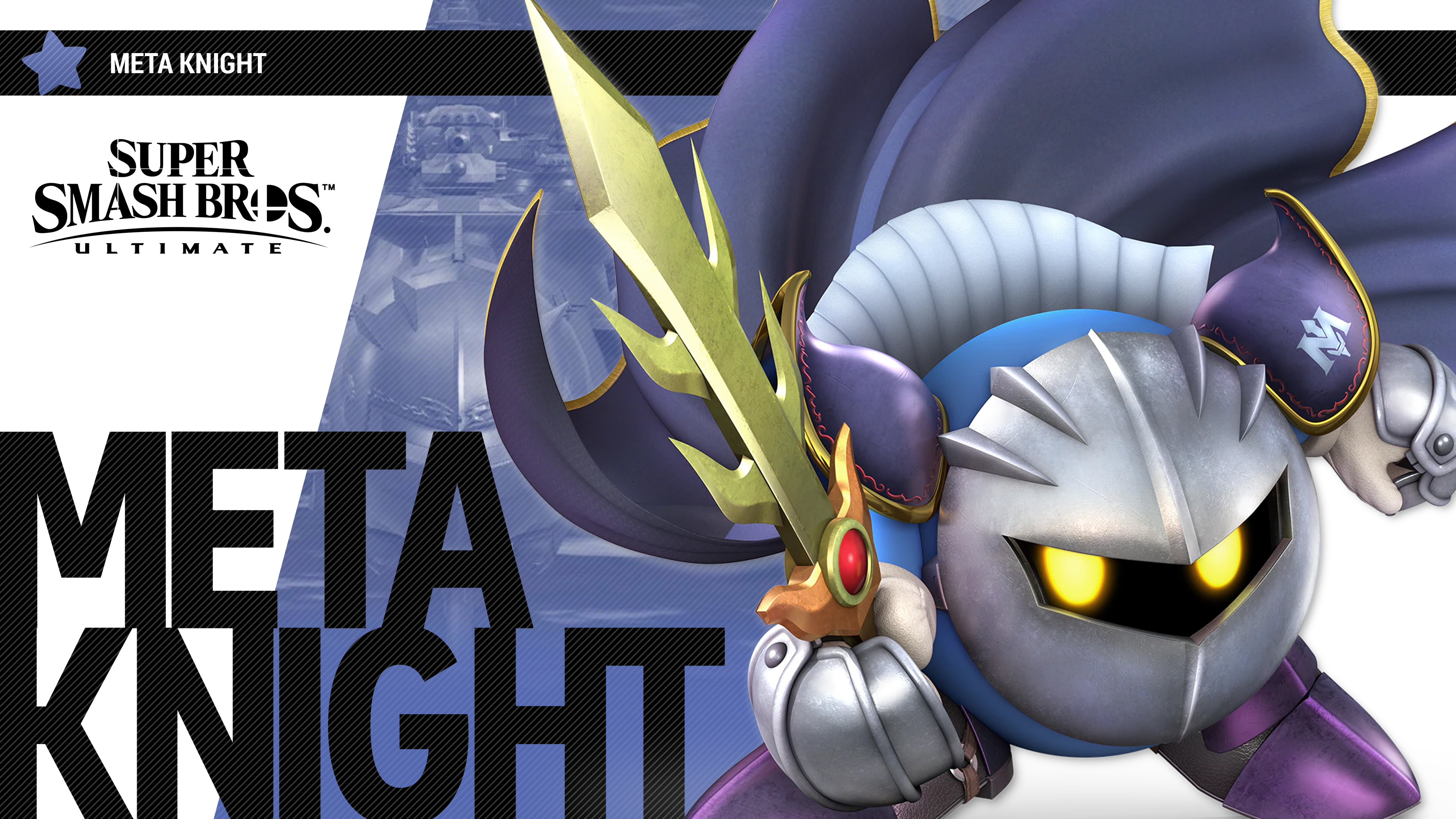 Super Smash Bros Ultimate Meta Knight Wallpaper with Monocle