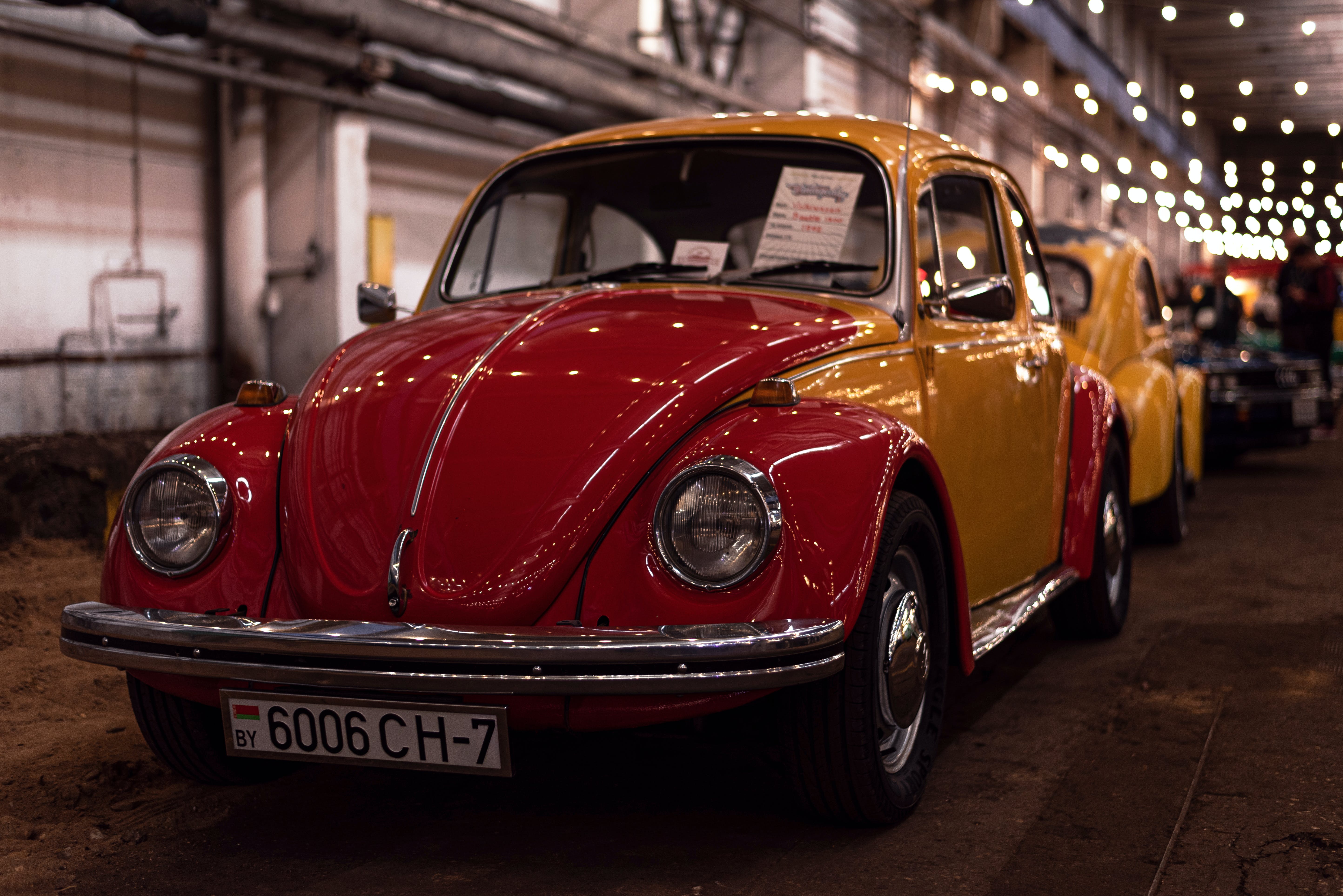 Close Up Of A Vintage Volkswagen Beetle · Free