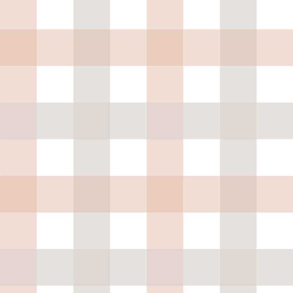 Provence Check Beige Pink MEDIUM Wallpaper.com Wallstickers And Wallpaper Online Store