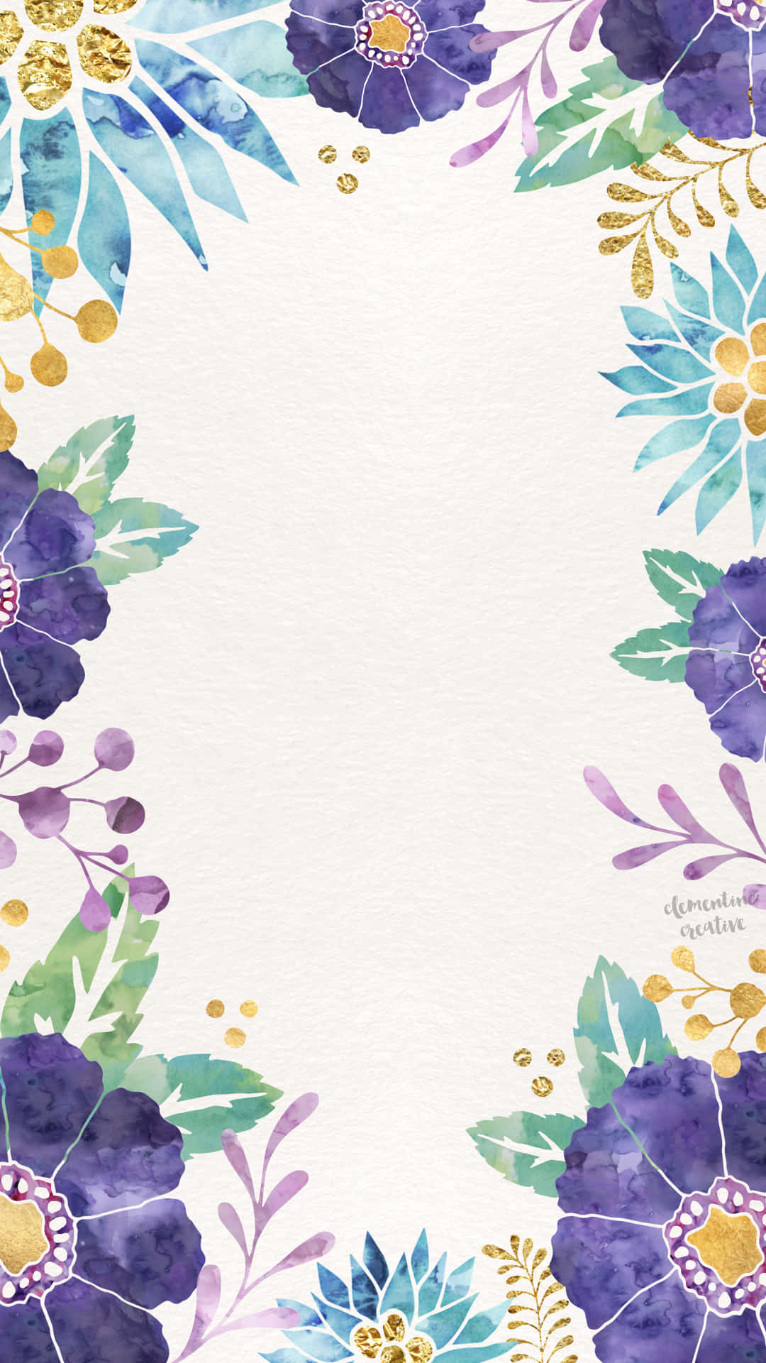 Download Purple Watercolor Floral