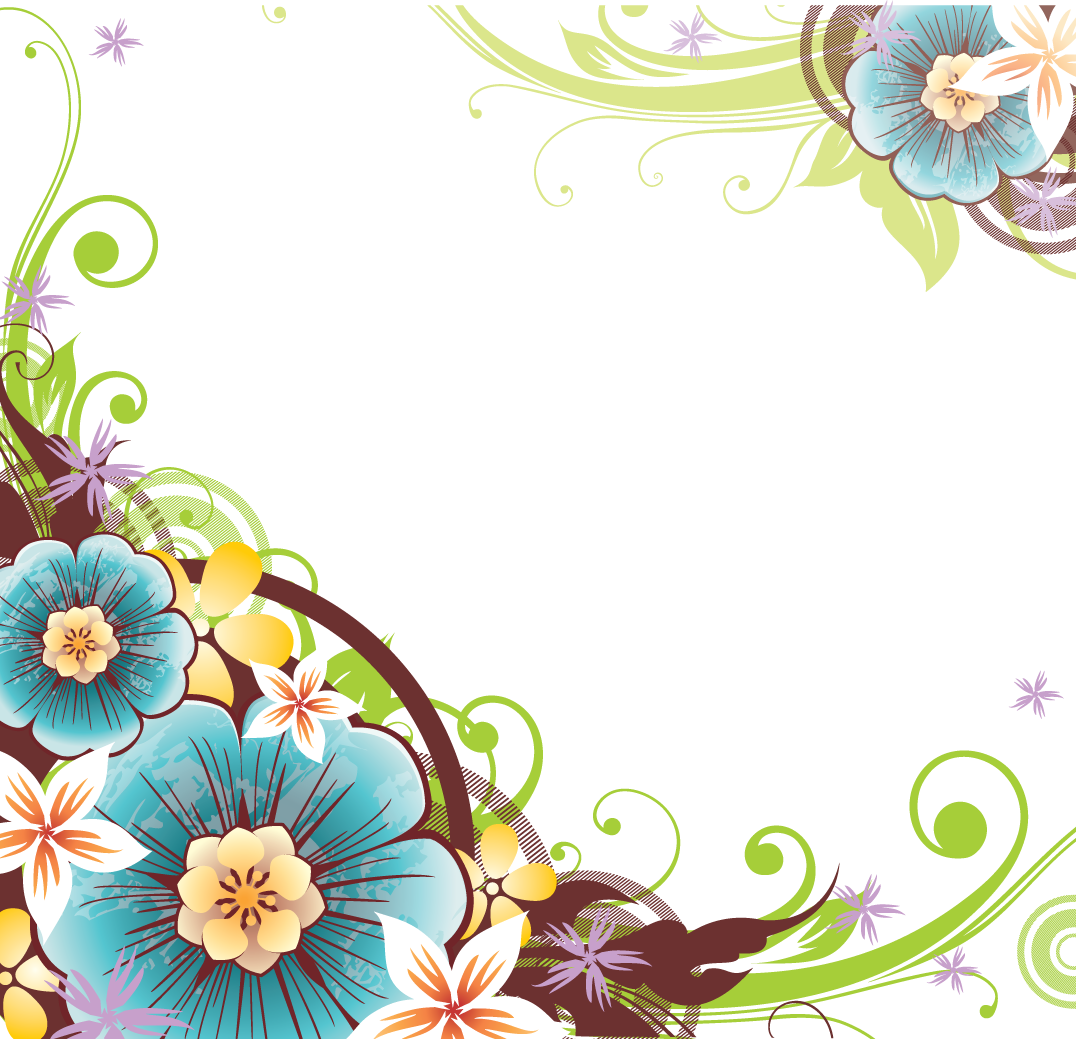 Flowers Borders PNG Transparent Image