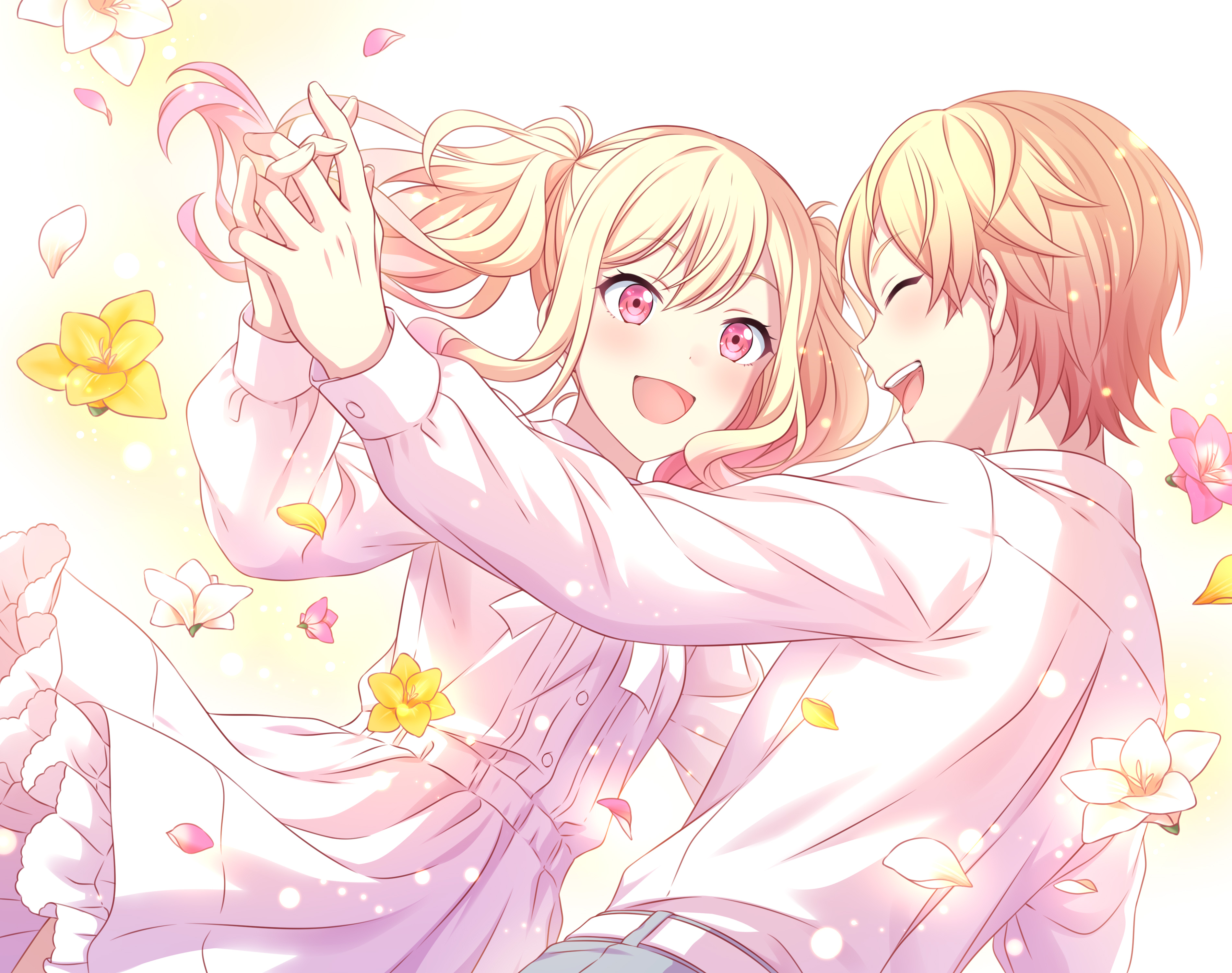 tenma tsukasa and tenma saki (project sekai) drawn
