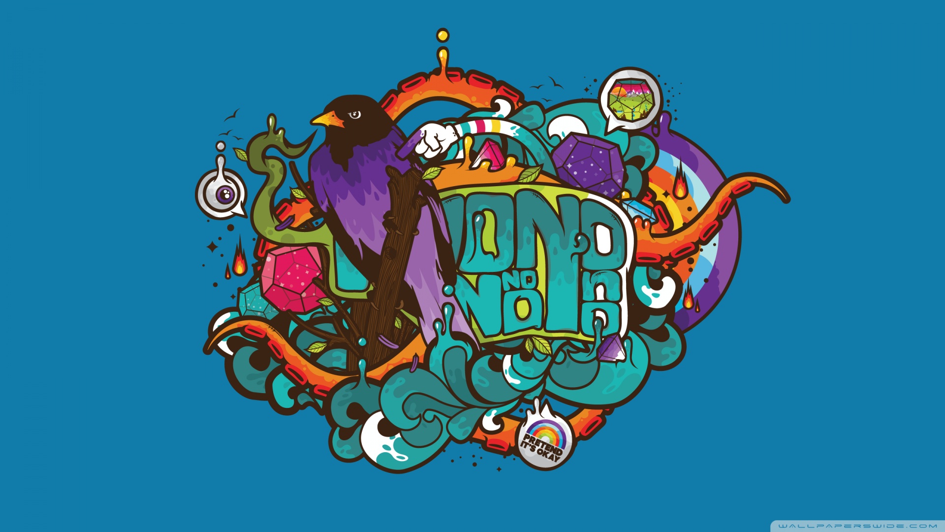 Vector Art Design Ultra HD Desktop Background Wallpaper for 4K UHD TV, Tablet