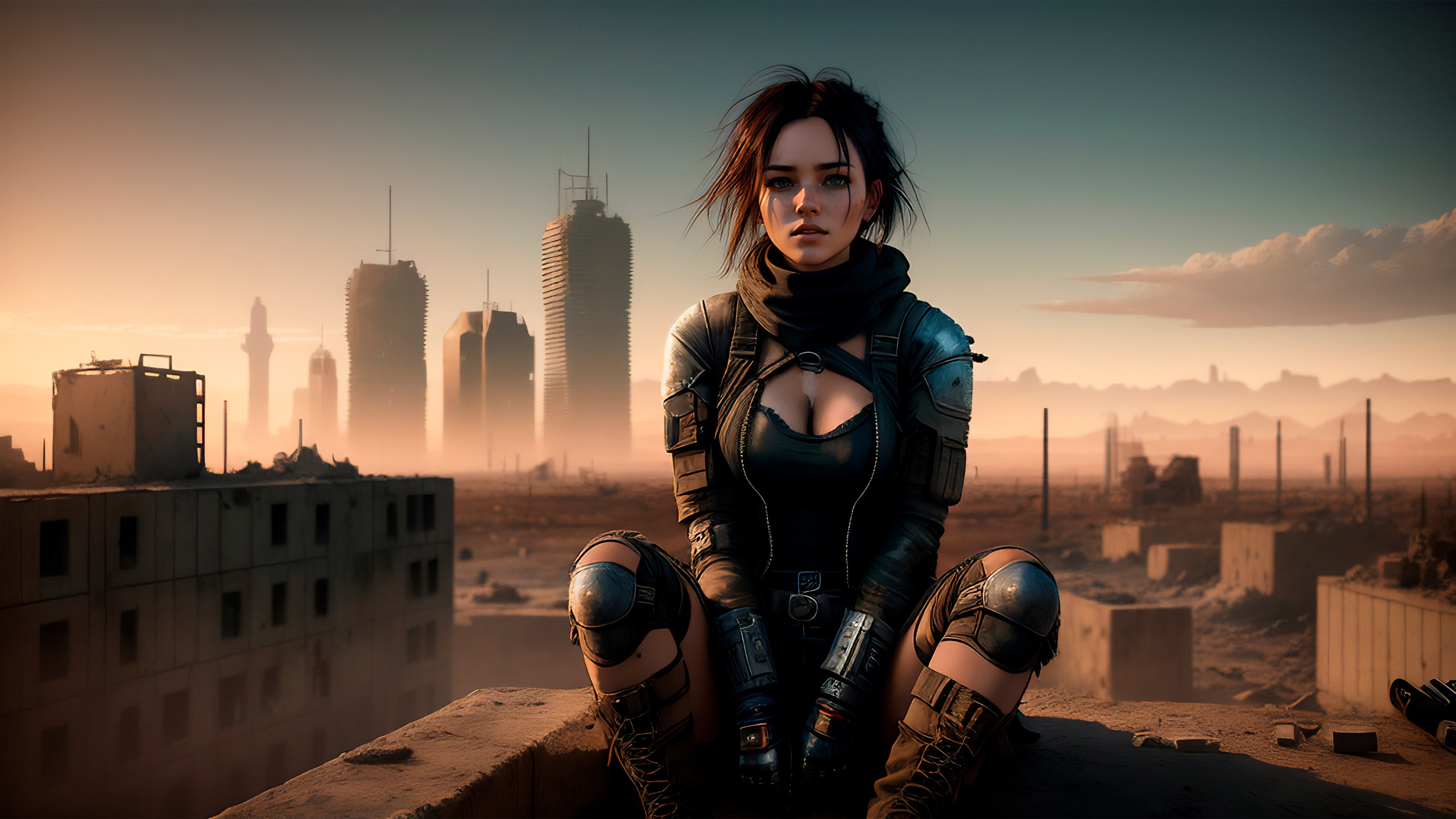 Download wallpaper Hunter, Apocalypse