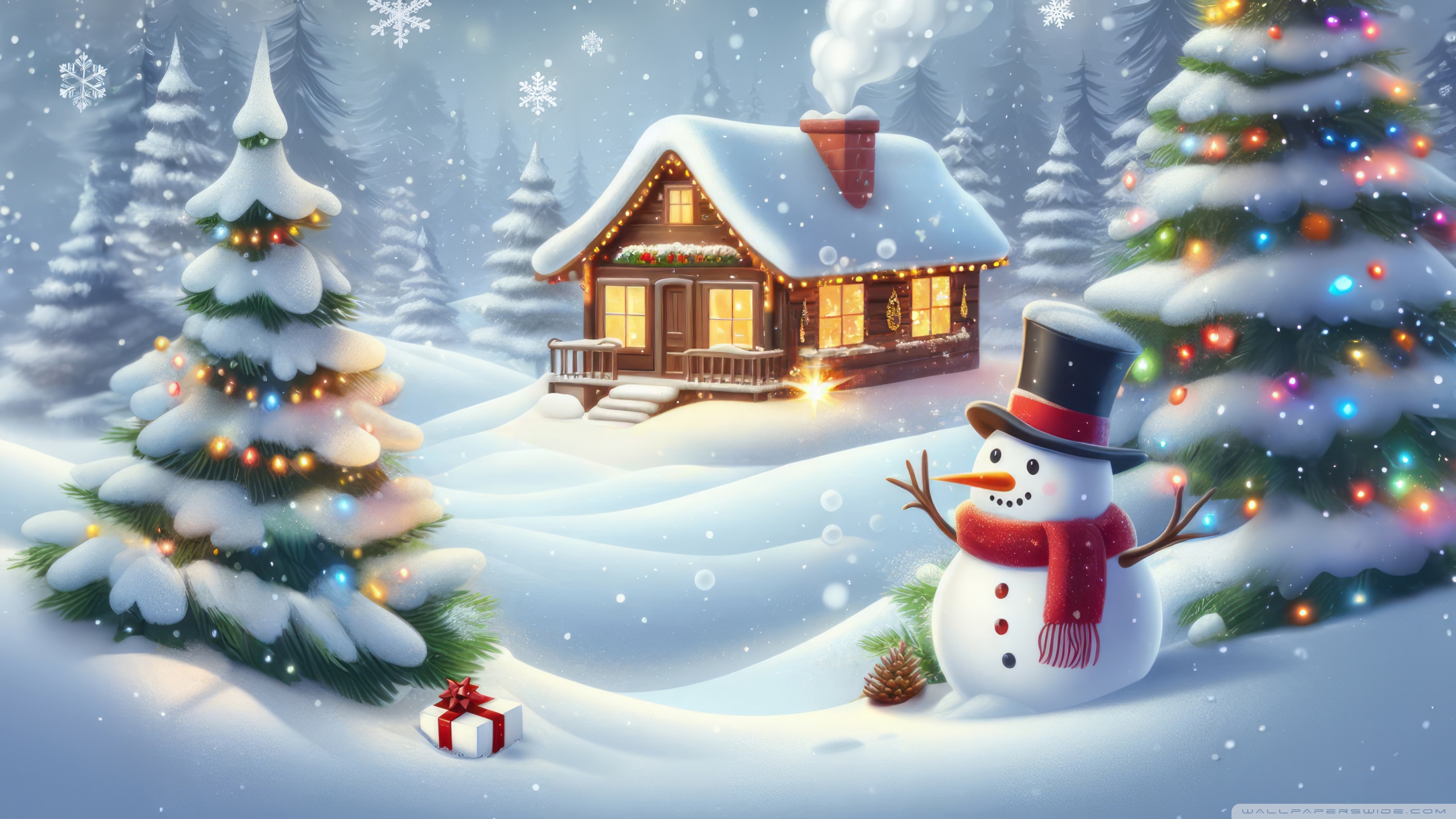 Christmas Landscape 2023 Ultra HD Desktop Background Wallpaper for 4K UHD TV, Widescreen & UltraWide Desktop & Laptop, Tablet
