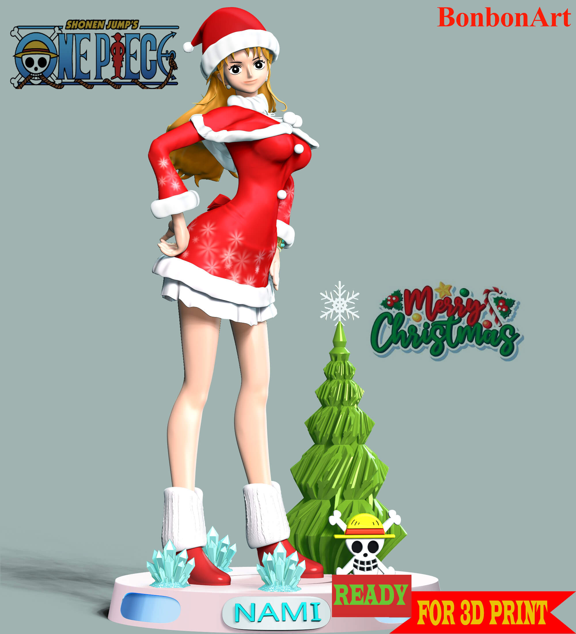 Nami Xmas Piece 3D Print Model by Bon Bon Art