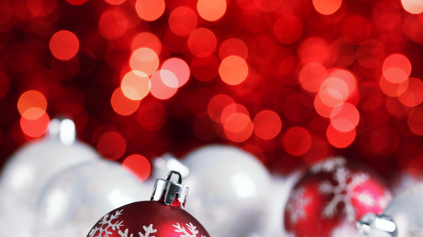 wallpaper for desktop, laptop. christmas bokeh holiday red illustration art