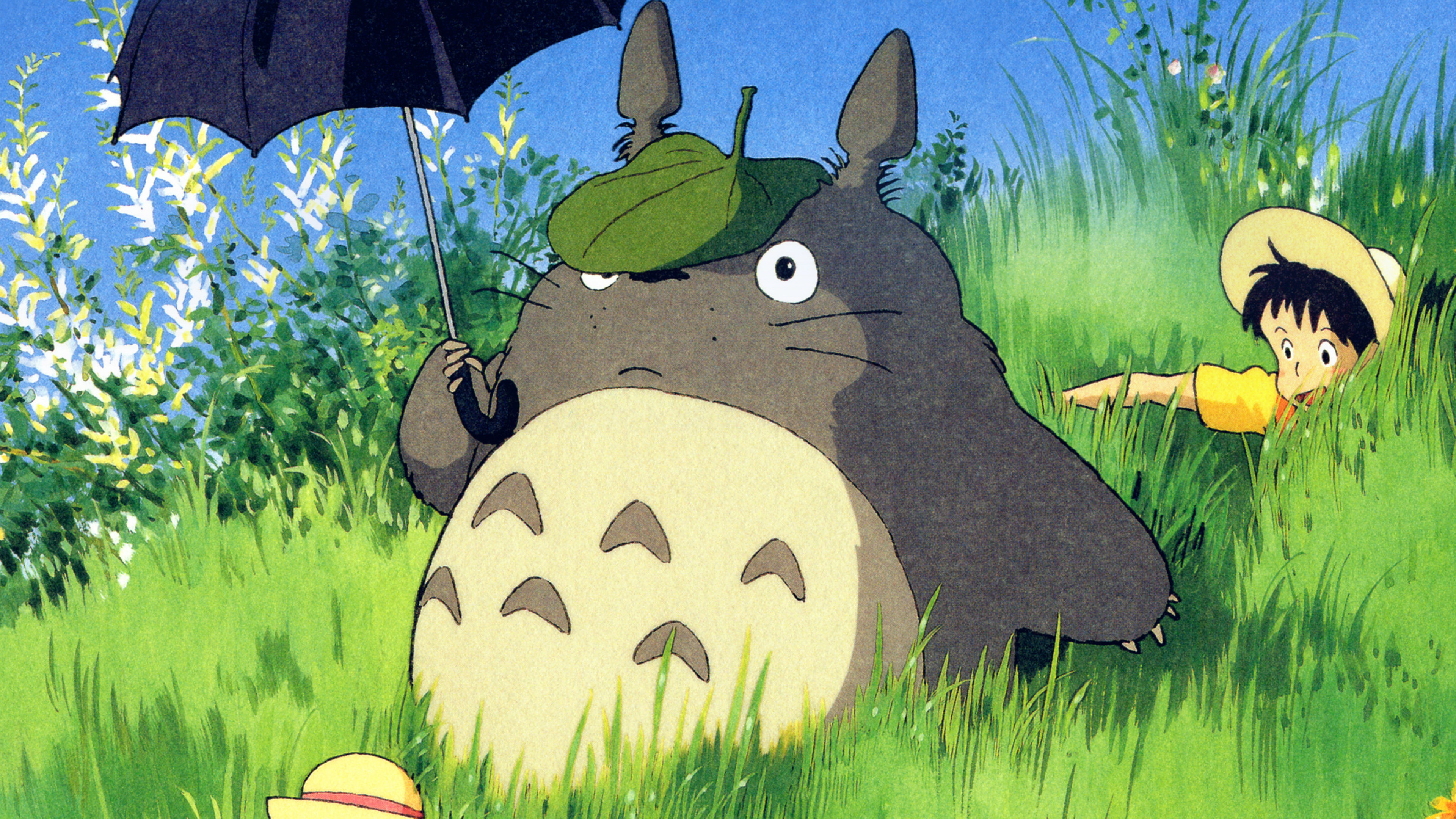 wallpaper for desktop, laptop. totoro art cute anime illustration