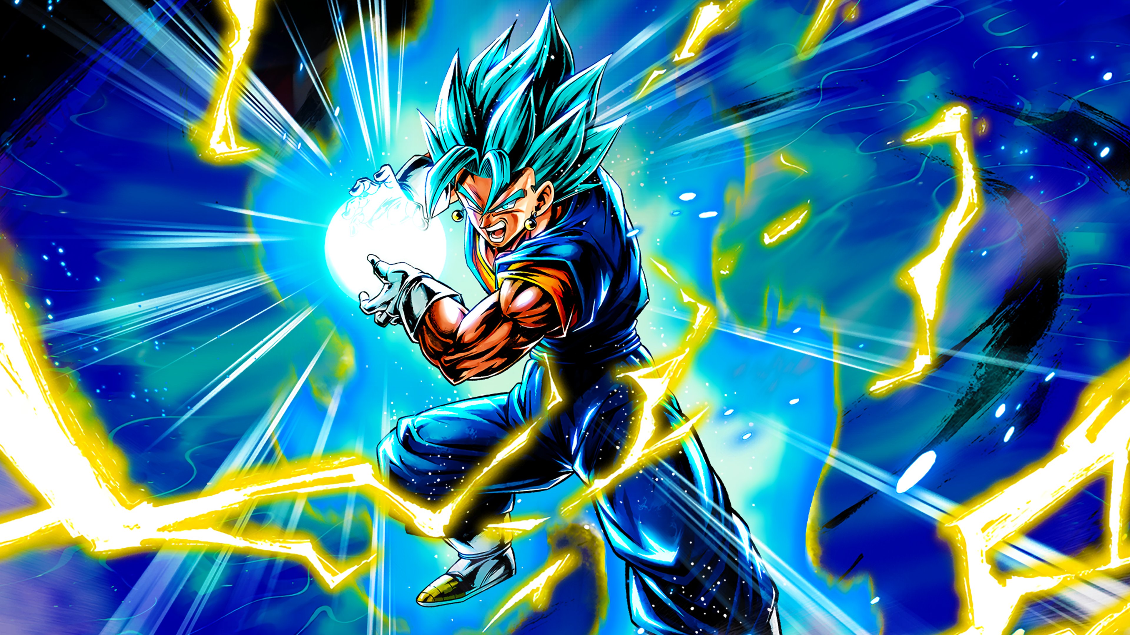 Hydros Saiyan God SS Vegito Character Art + 4K PC Wallpaper + 4k Phone Wallpaper WITHOUT Zamasu! #DBLegends #DragonBallLegends