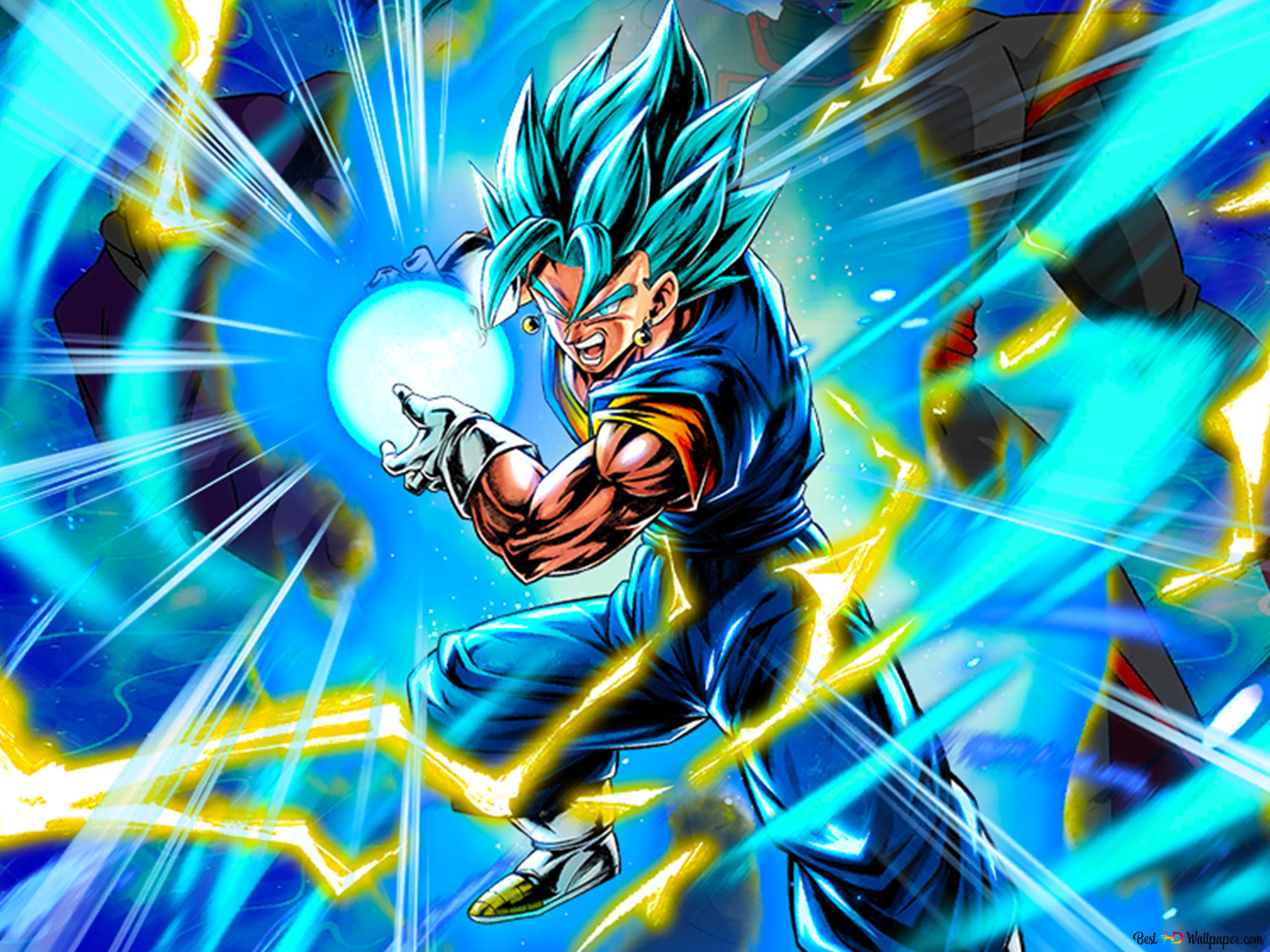 Super Saiyan Blue Vegito from Dragon Ball Super [Dragon Ball Legends Arts] for DeskK wallpaper download