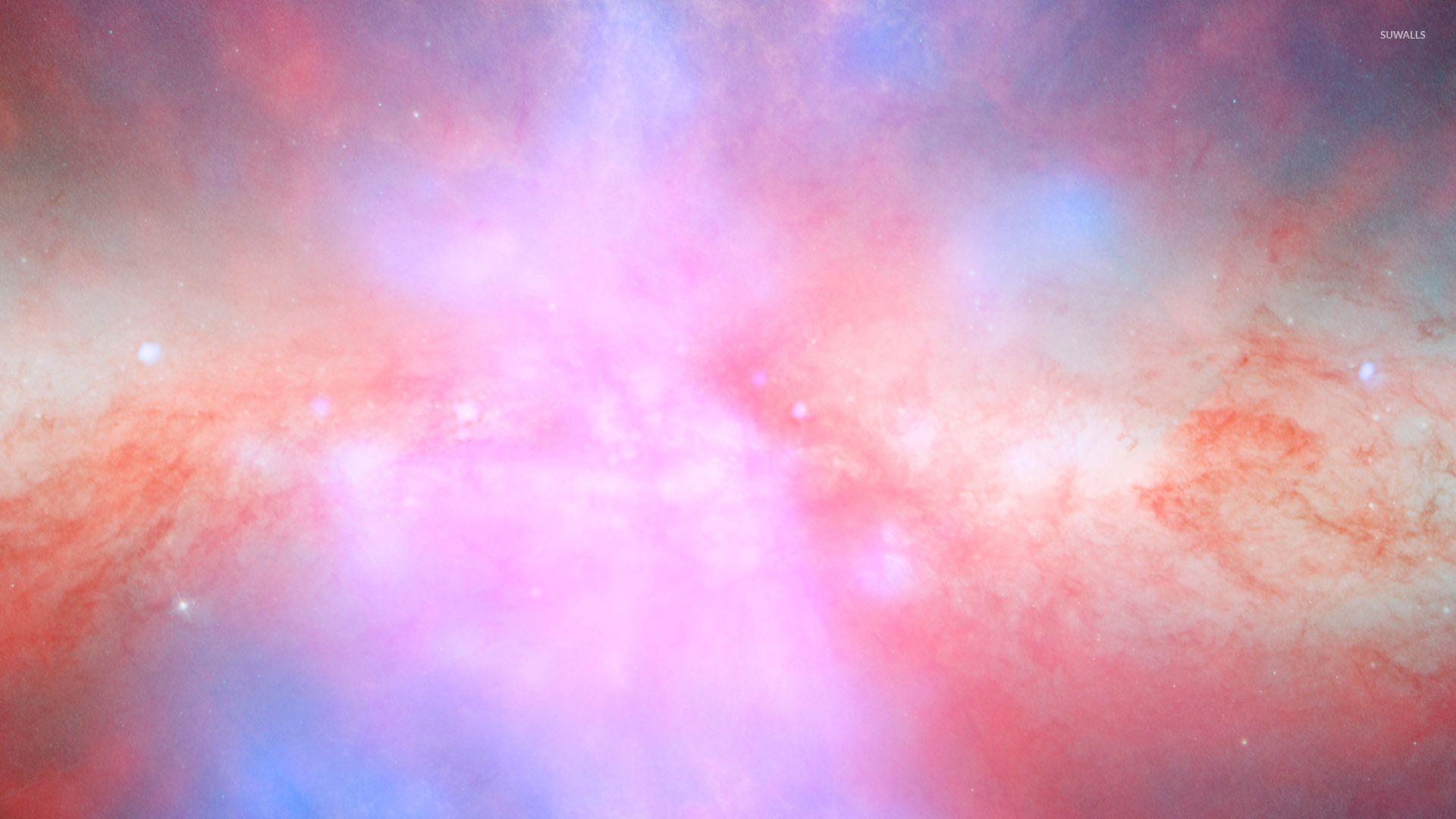 Blush pink nebula wallpaper wallpaper