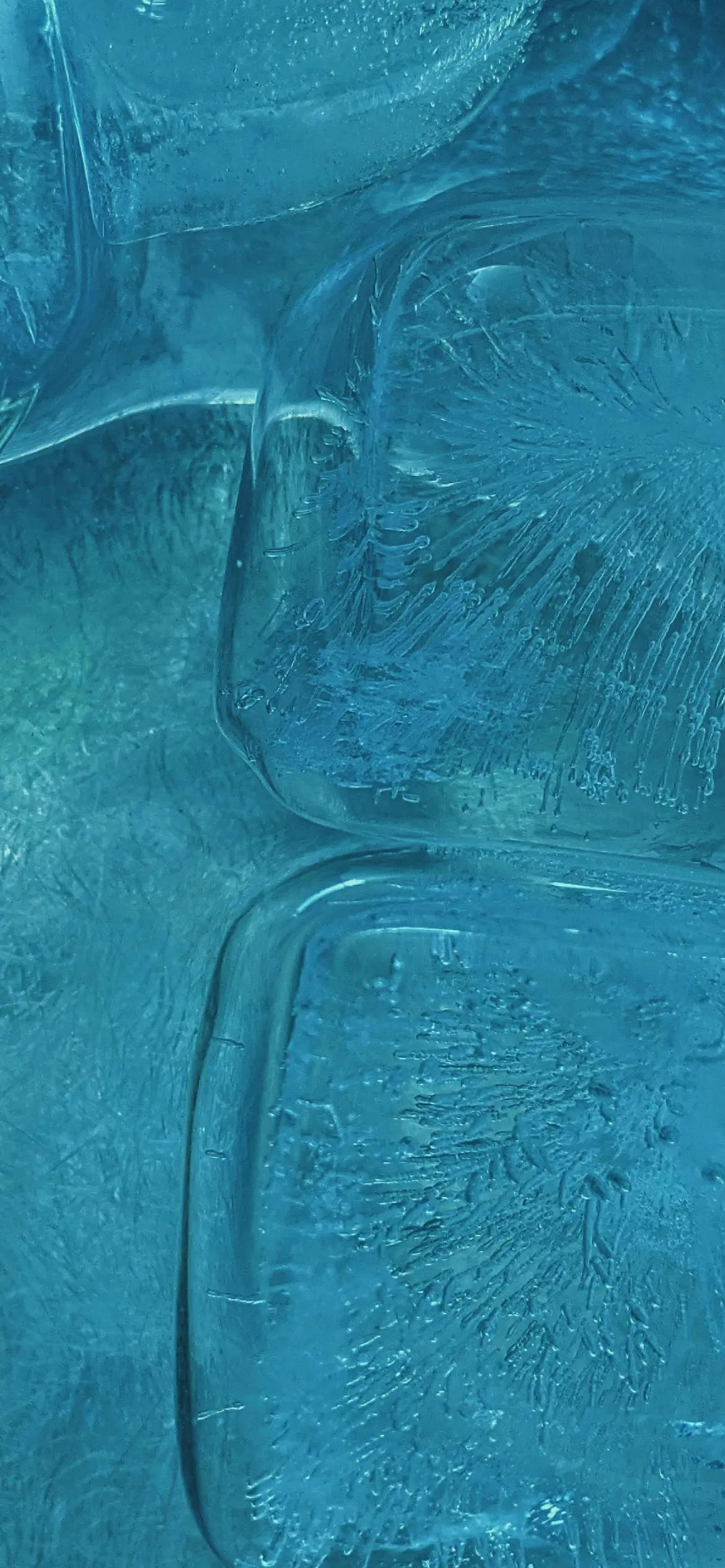Download Light Blue Phone Ice Cubes Wallpaper