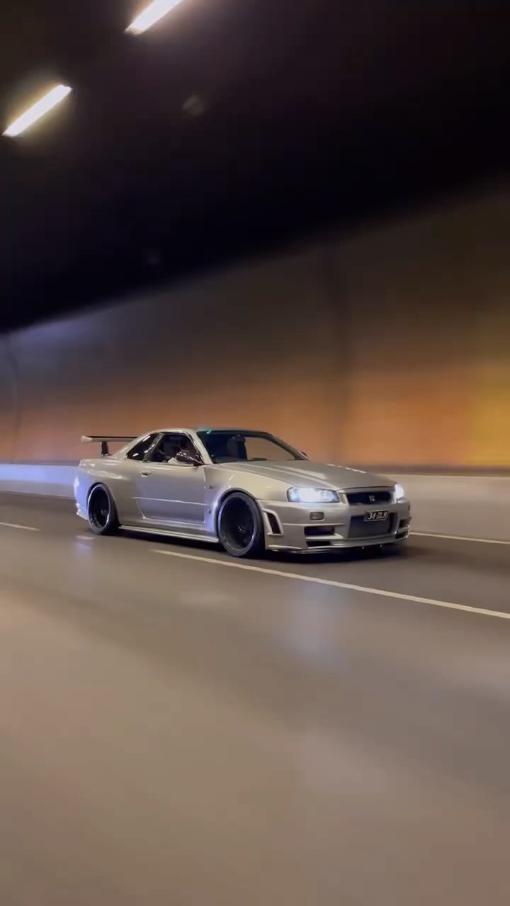 Cars. سيارات a more iconic car. Video by ig:shaggnwaggon. #blacklist #nissan #r34 #skyline #gtr #r34gtr
