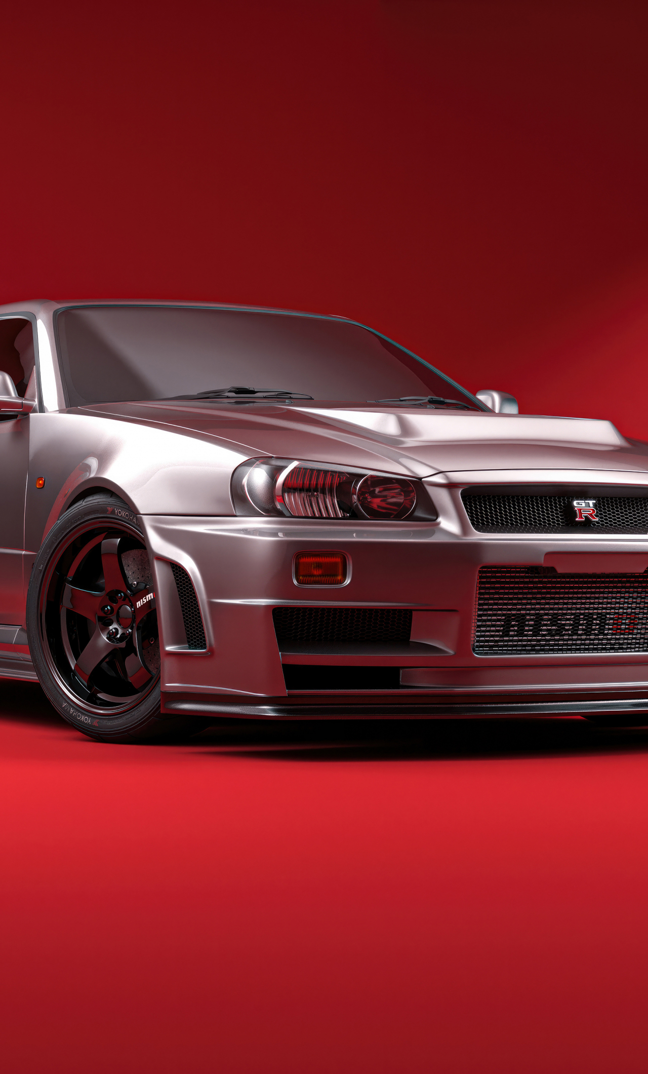 Download wallpaper 1280x2120 nissan r34