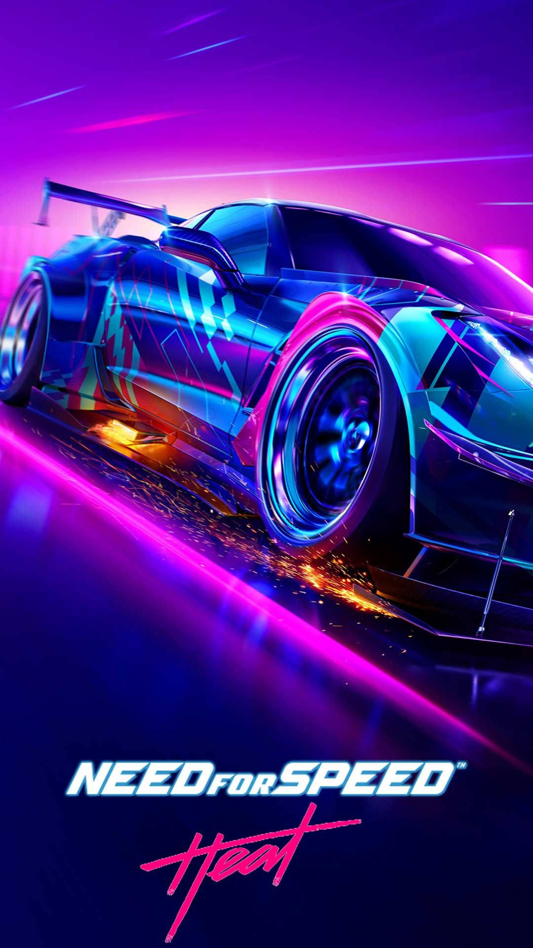 Download The Need for Speed: Neon Edition iPhone Background Wallpaper