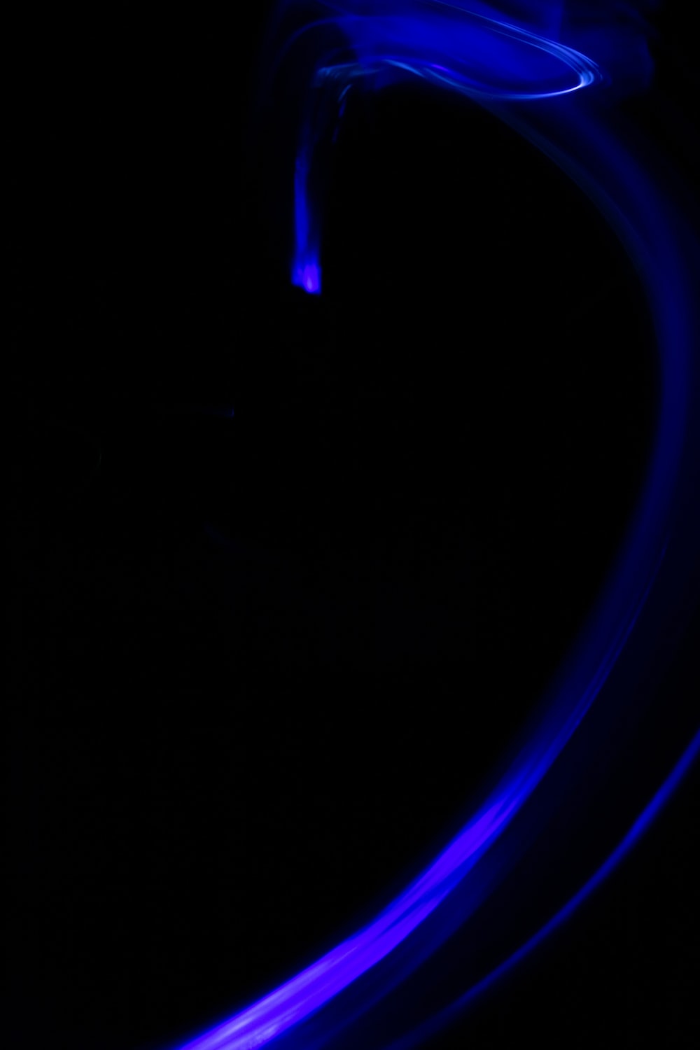 Blue and black light digital wallpaper photo