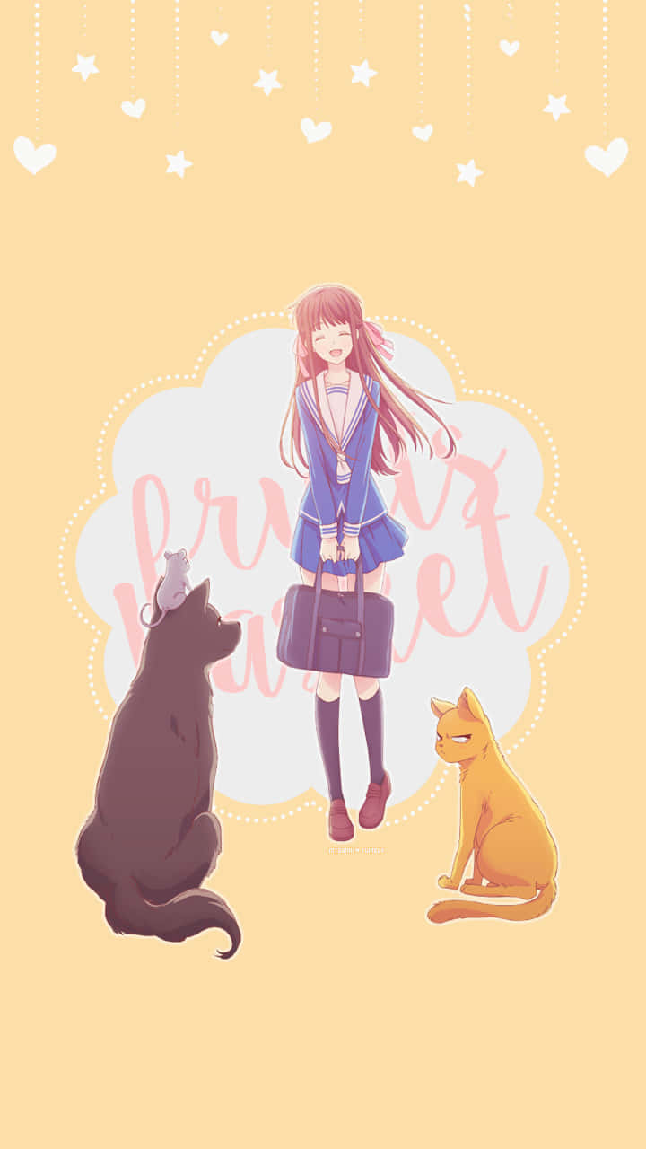 Download Tohru Honda Fruits Basket Anime Minimalist Wallpaper
